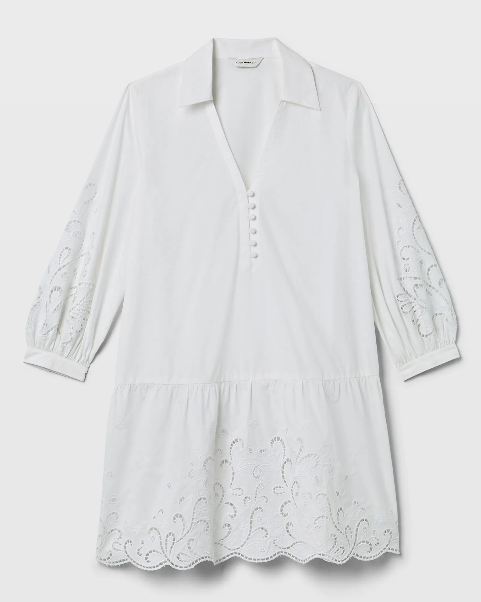 Embroidered Eyelet Mini Dress sold by Club Monaco product image thumbnail 5