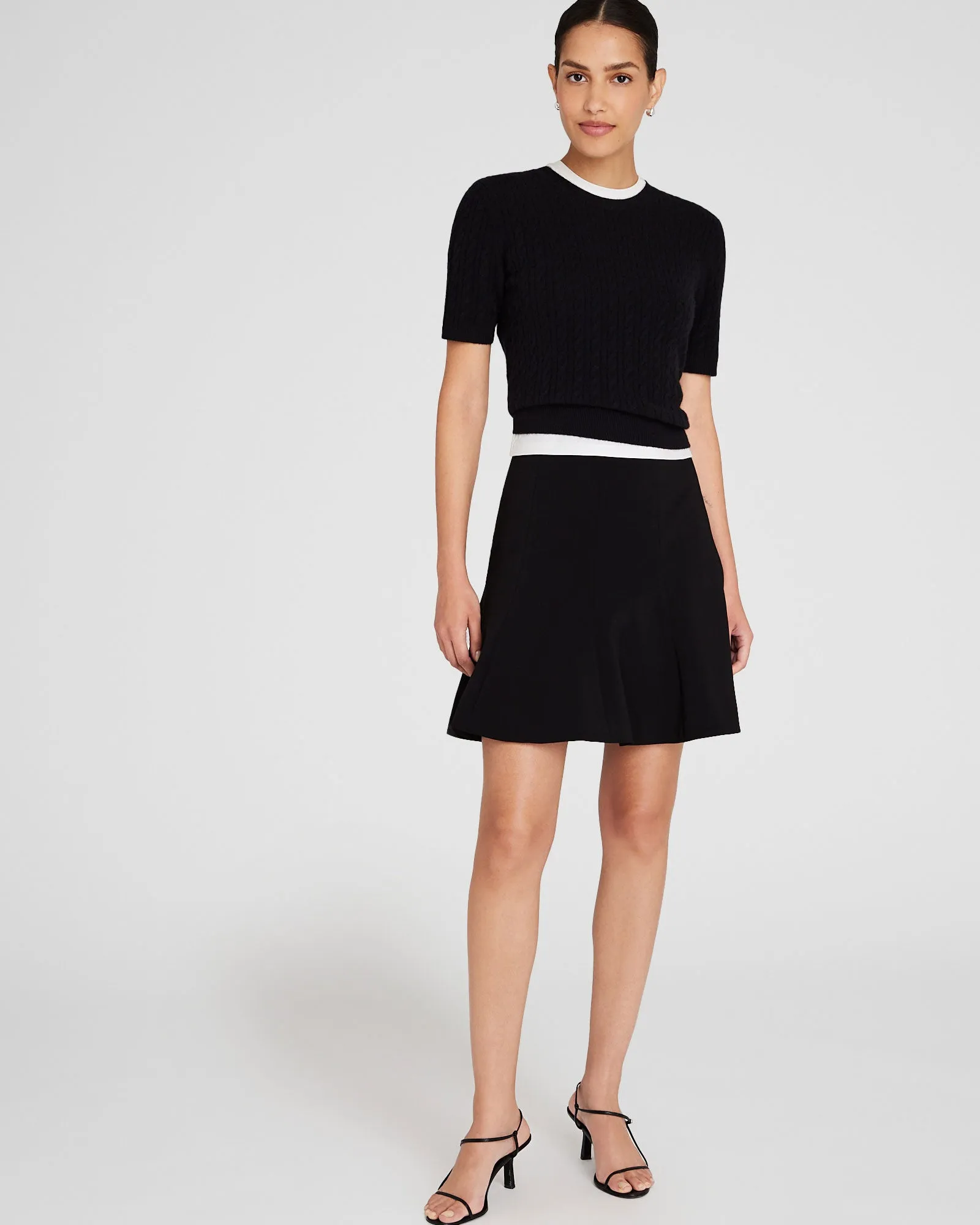 Cashmere Mini-Cable Short-Sleeve Sweater sold by Club Monaco product image thumbnail 2