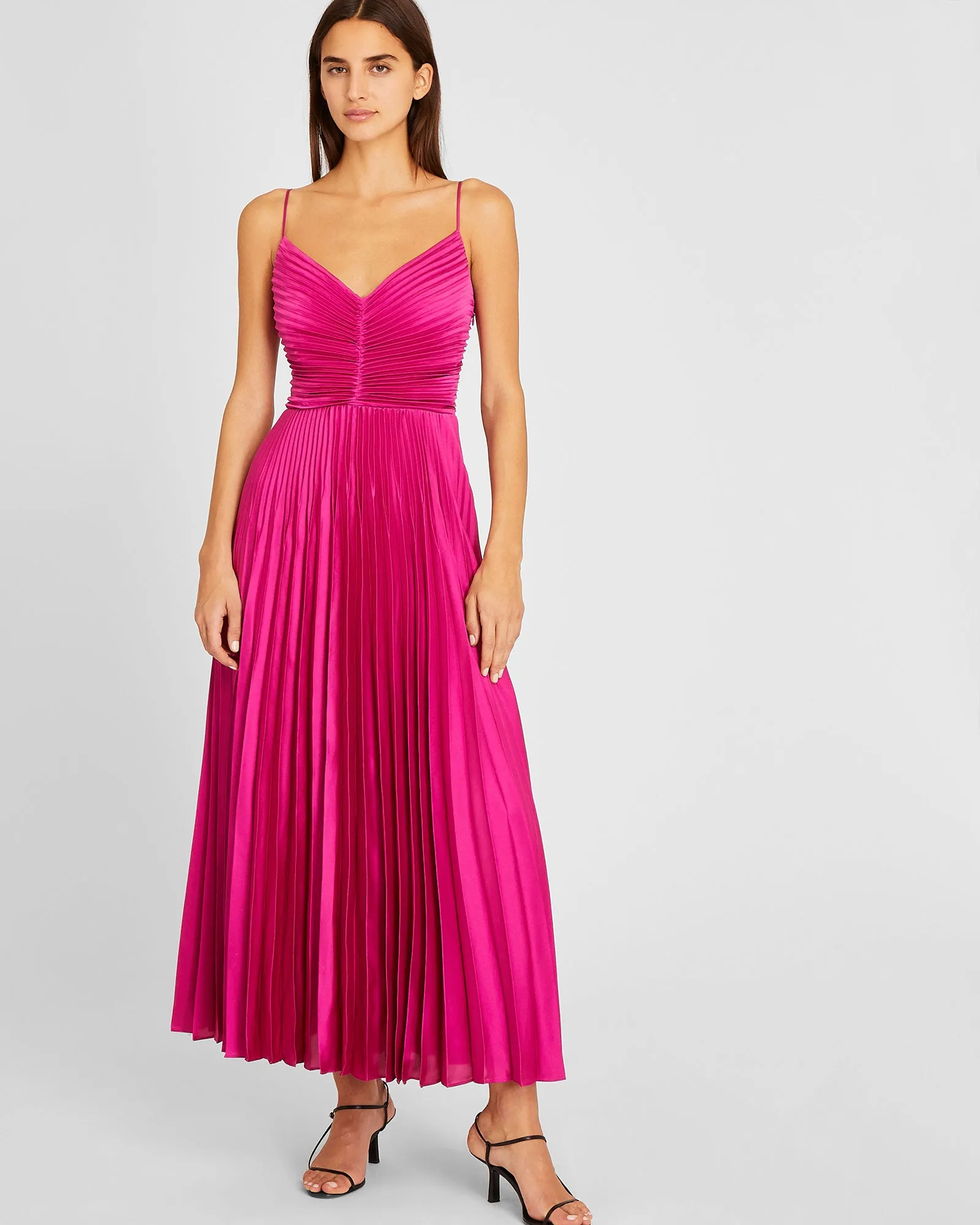 Sleeveless Pleated Midi Dress sold by Club Monaco product image thumbnail 4
