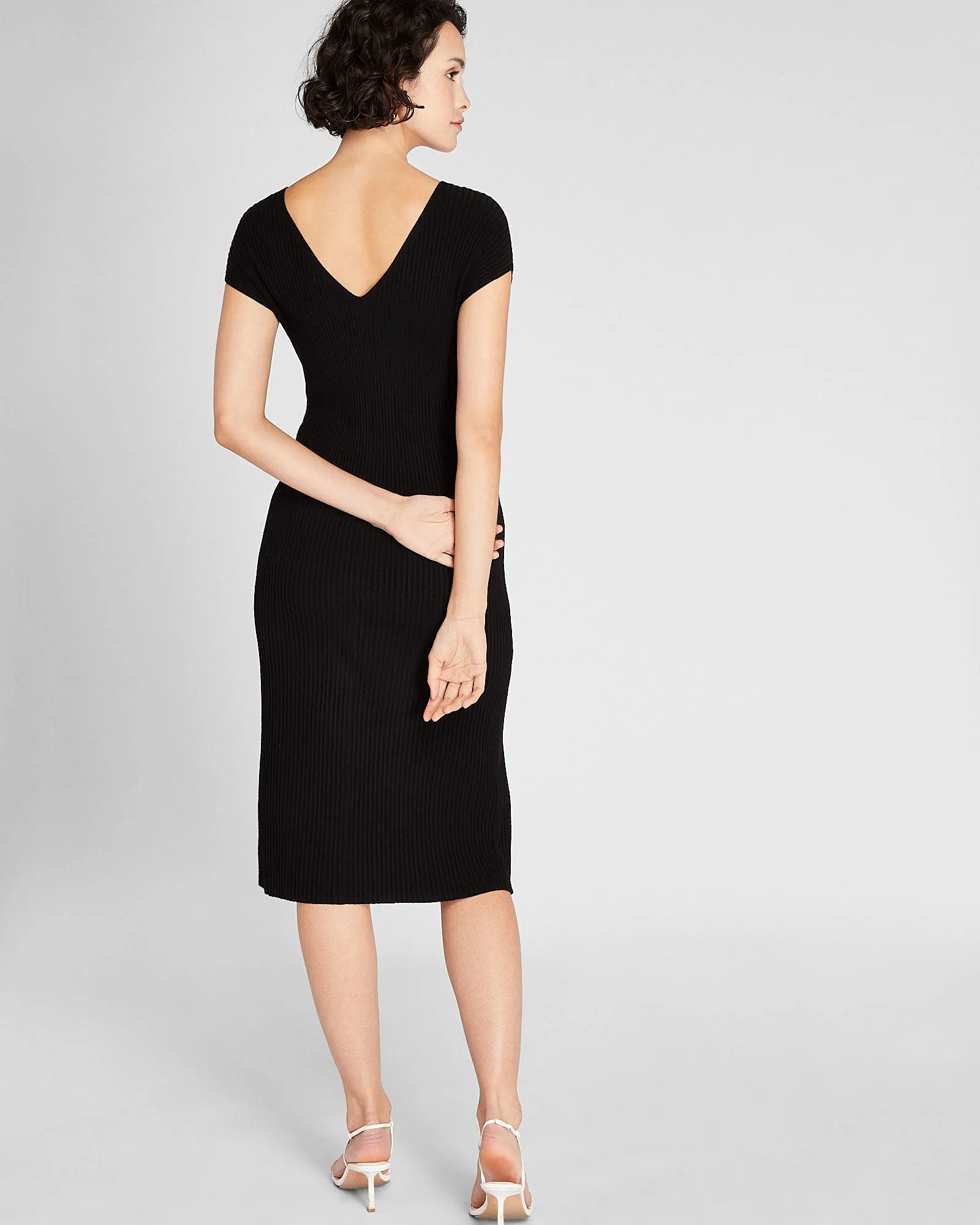 Sleeveless V-Neck Sweater Dress sold by Club Monaco product image thumbnail 2