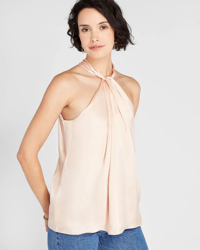Silk Drape Halter Top sold by Club Monaco