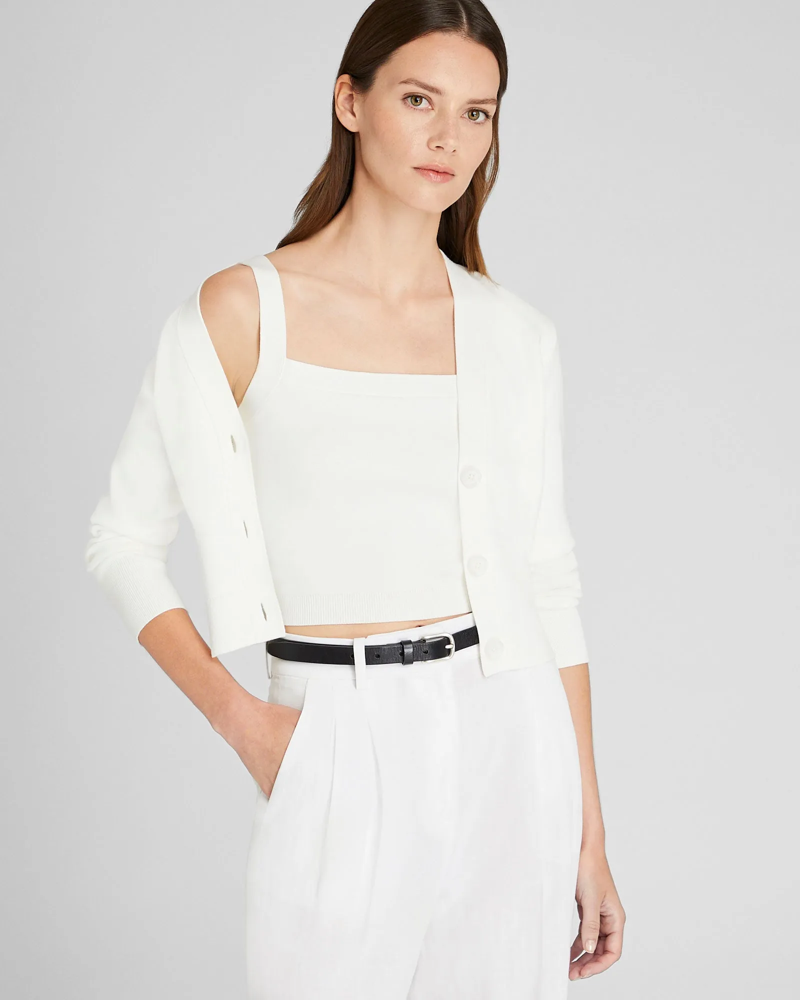 Cropped Cardigan sold by Club Monaco