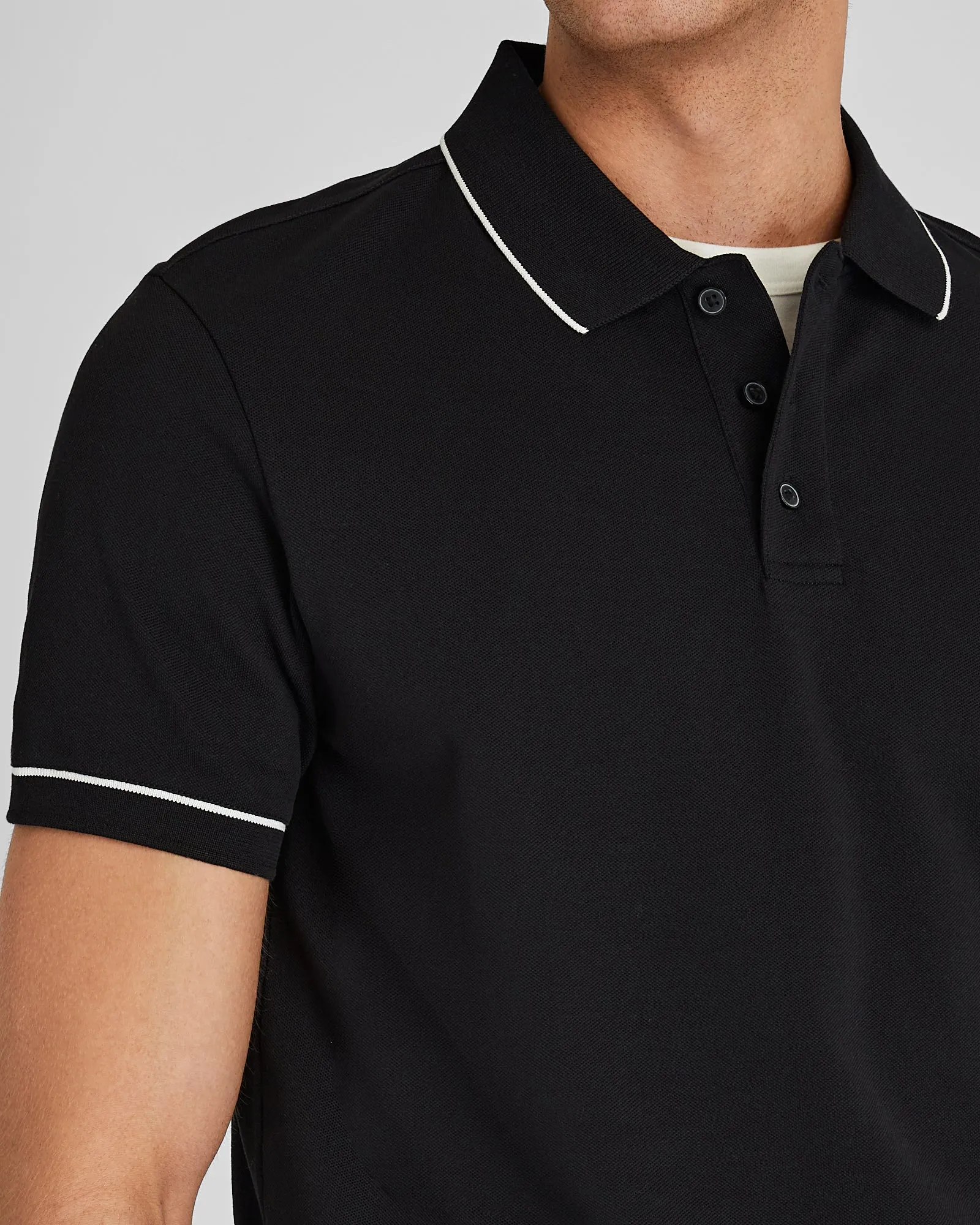 Tipped Piqué Polo sold by Club Monaco product image thumbnail 2
