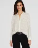 Printed Long-Sleeve Silk Detail Shirt sold by Club Monaco