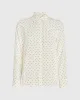 Printed Long-Sleeve Silk Detail Shirt sold by Club Monaco