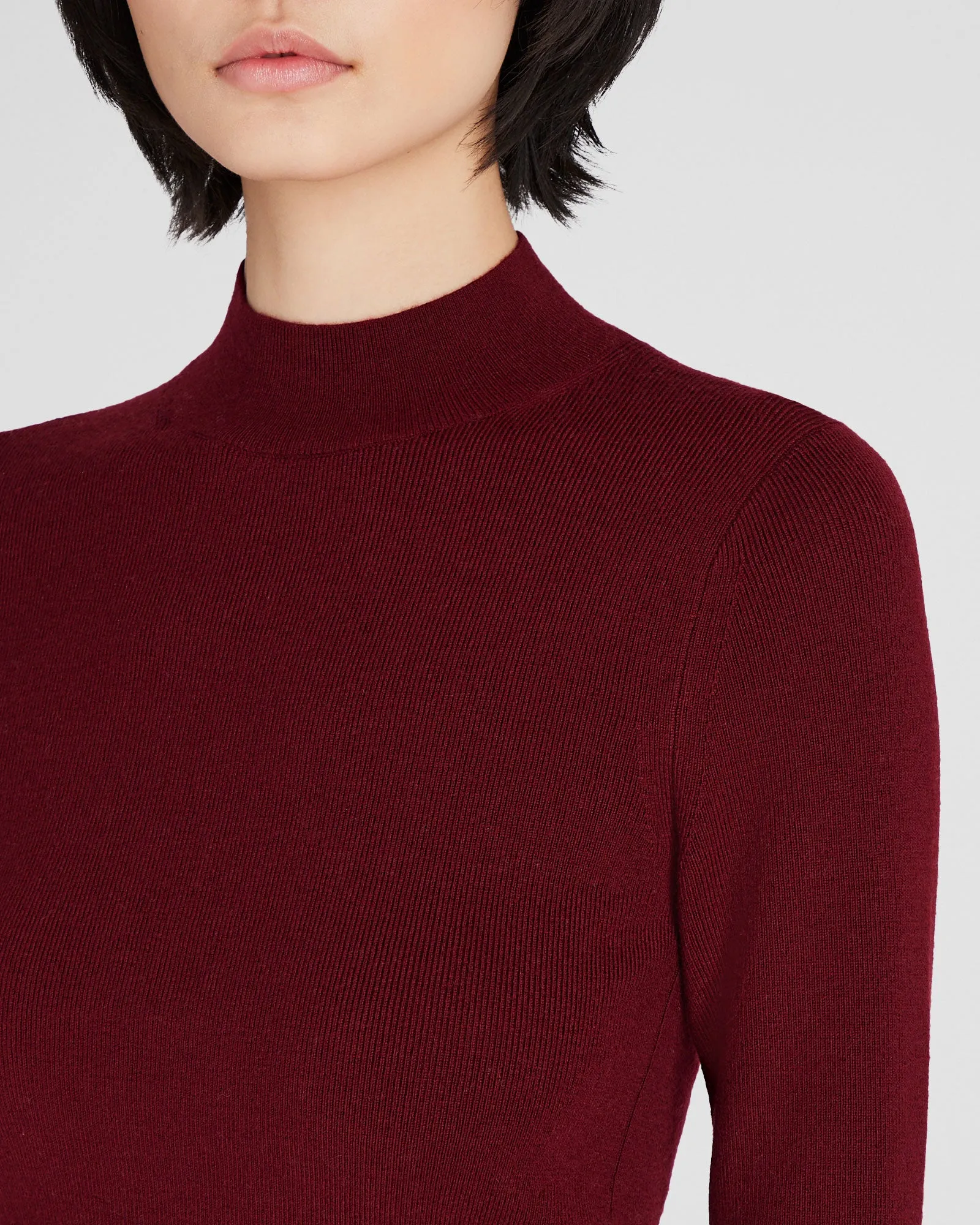 Merino Rib Mockneck Sweater sold by Club Monaco product image thumbnail 2