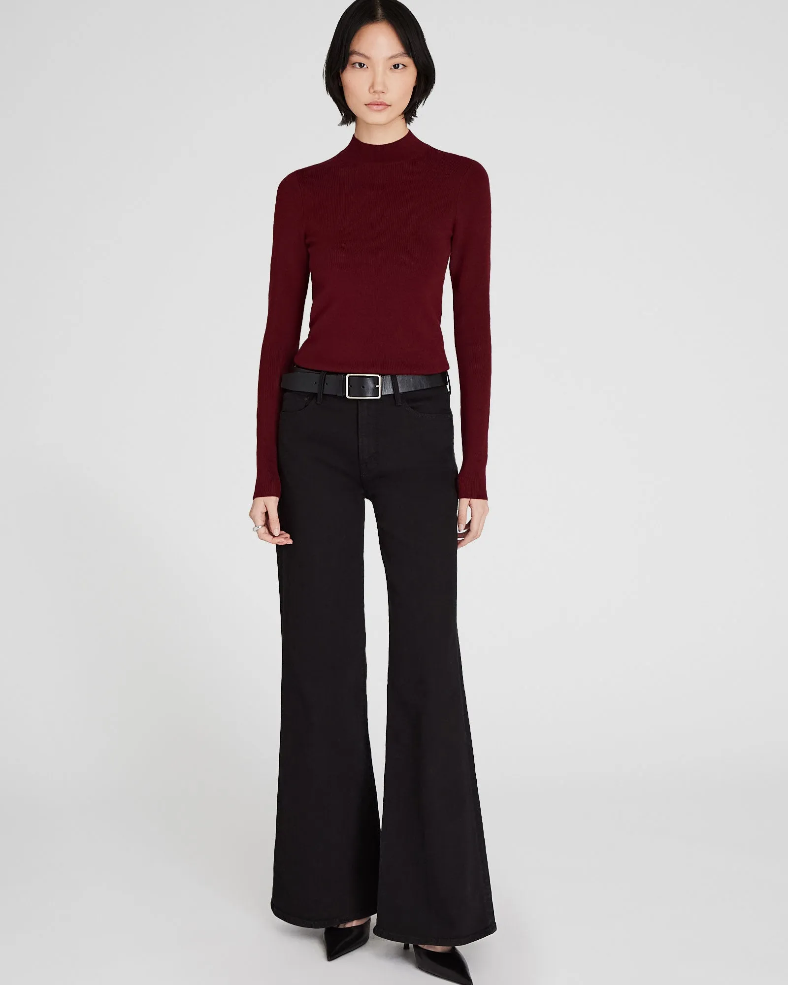 Merino Rib Mockneck Sweater sold by Club Monaco product image thumbnail 4