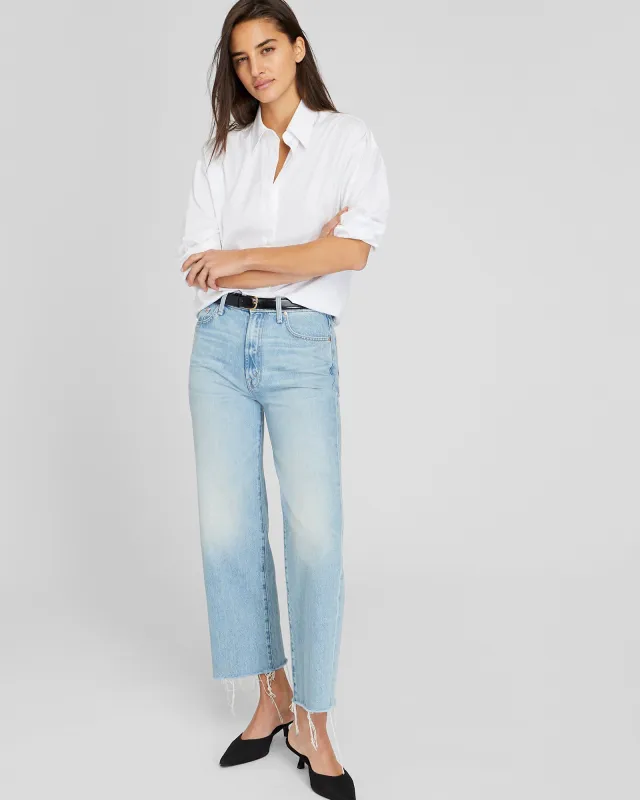 MOTHER The Rambler Zip Ankle Fray Jeans sold by Club Monaco