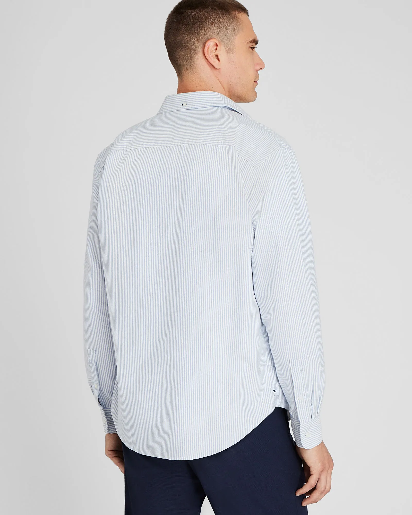 Striped Crest Oxford Shirt sold by Club Monaco product image thumbnail 2