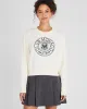 Cropped Crest Crewneck sold by Club Monaco
