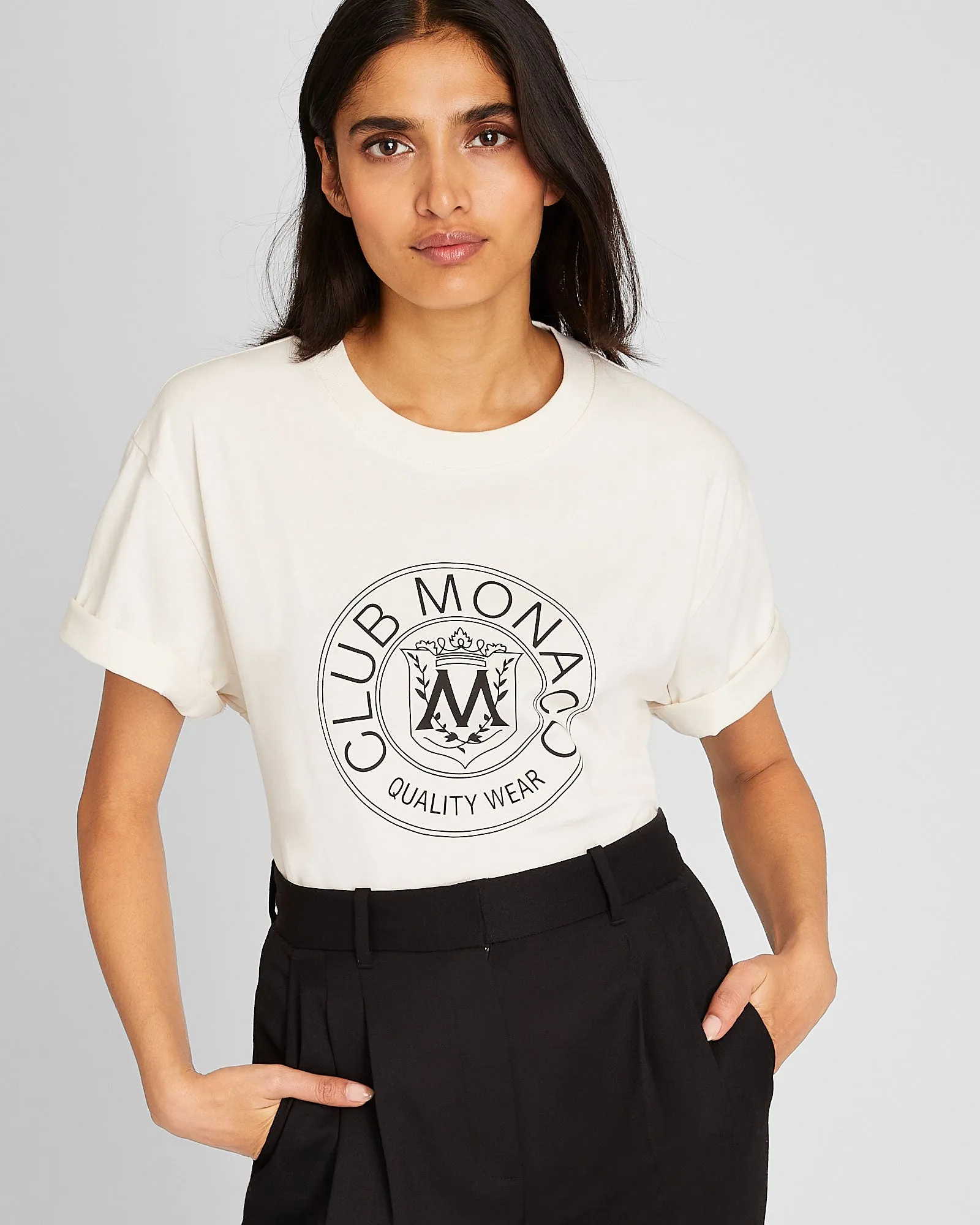 Crest Short Sleeve Tee sold by Club Monaco product image thumbnail 3