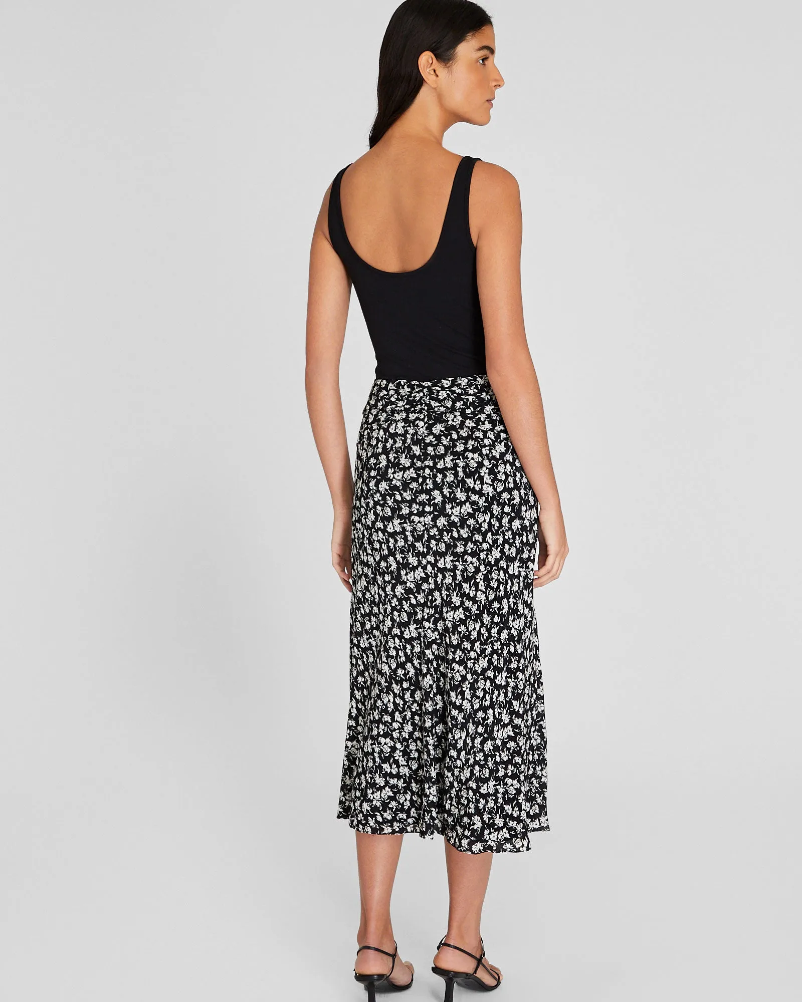 Printed Twist-Front Midi Skirt sold by Club Monaco product image thumbnail 2