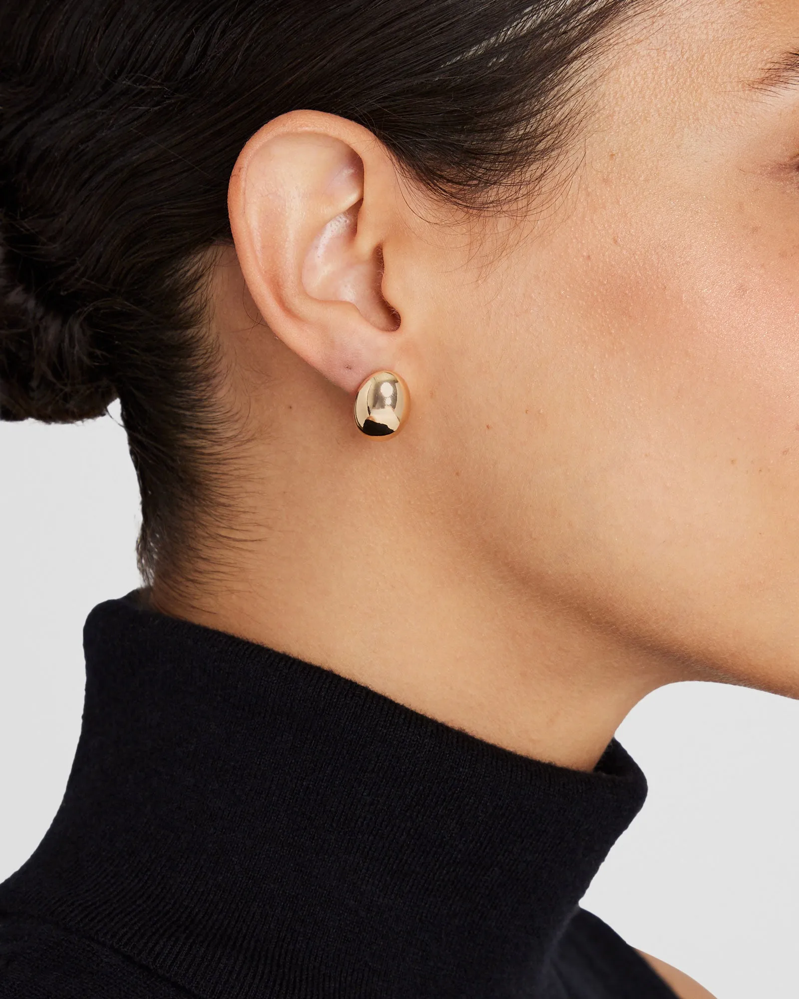 Oval Domed Stud Earrings sold by Club Monaco product image thumbnail 3