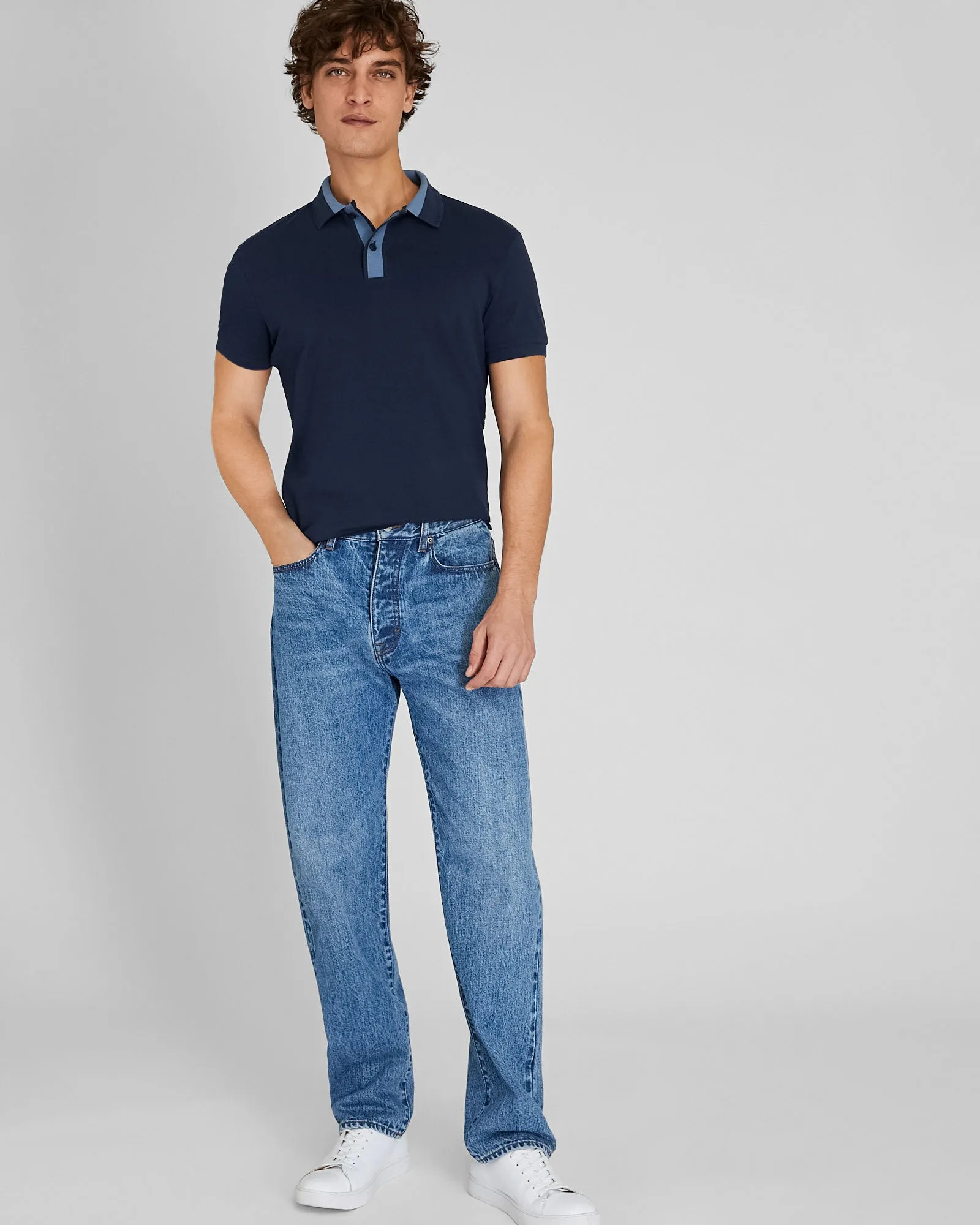 Blocked Collar Polo sold by Club Monaco product image thumbnail 4