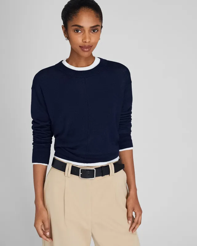 Signature Linen Crewneck sold by Club Monaco
