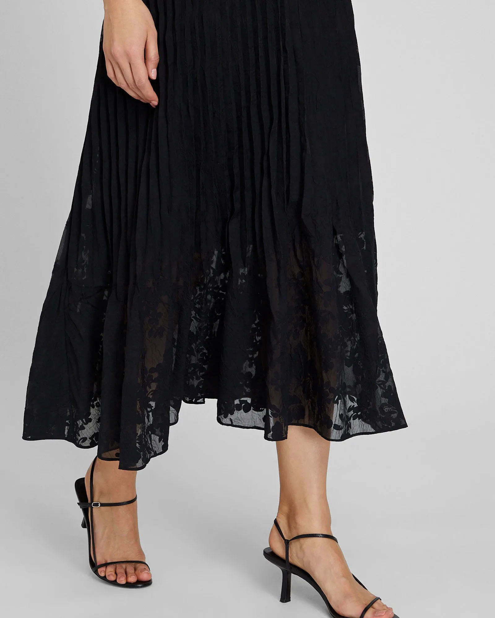 Crinkle Pleat Midi Dress sold by Club Monaco product image thumbnail 3