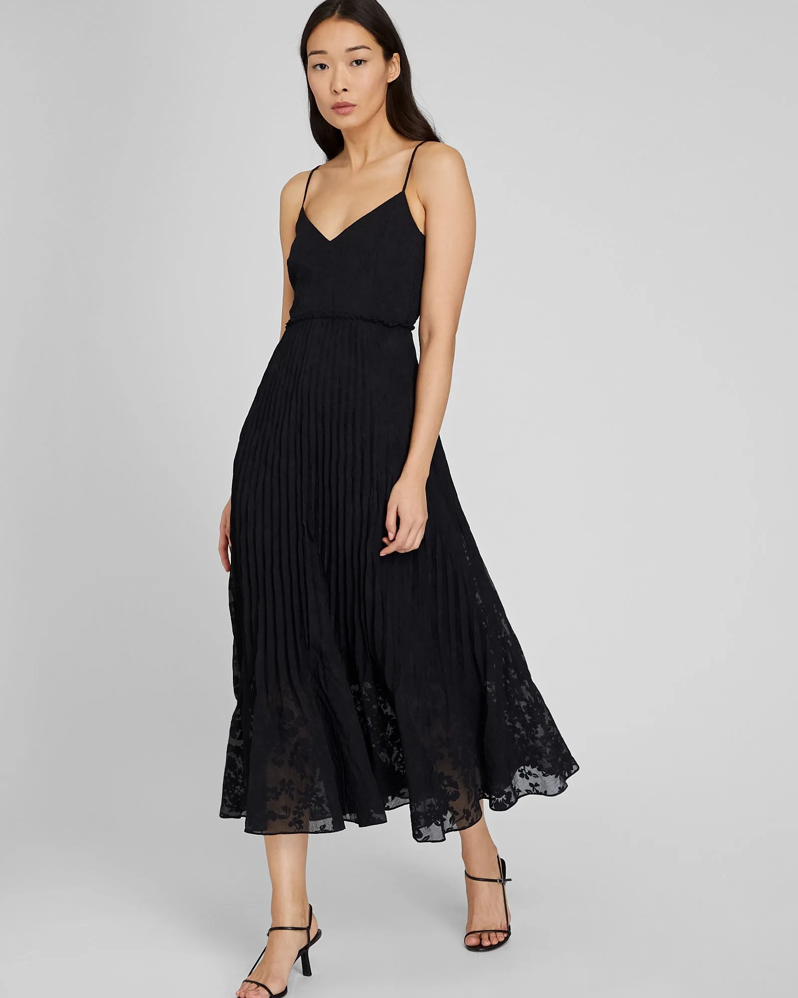 Crinkle Pleat Midi Dress sold by Club Monaco product image thumbnail 4