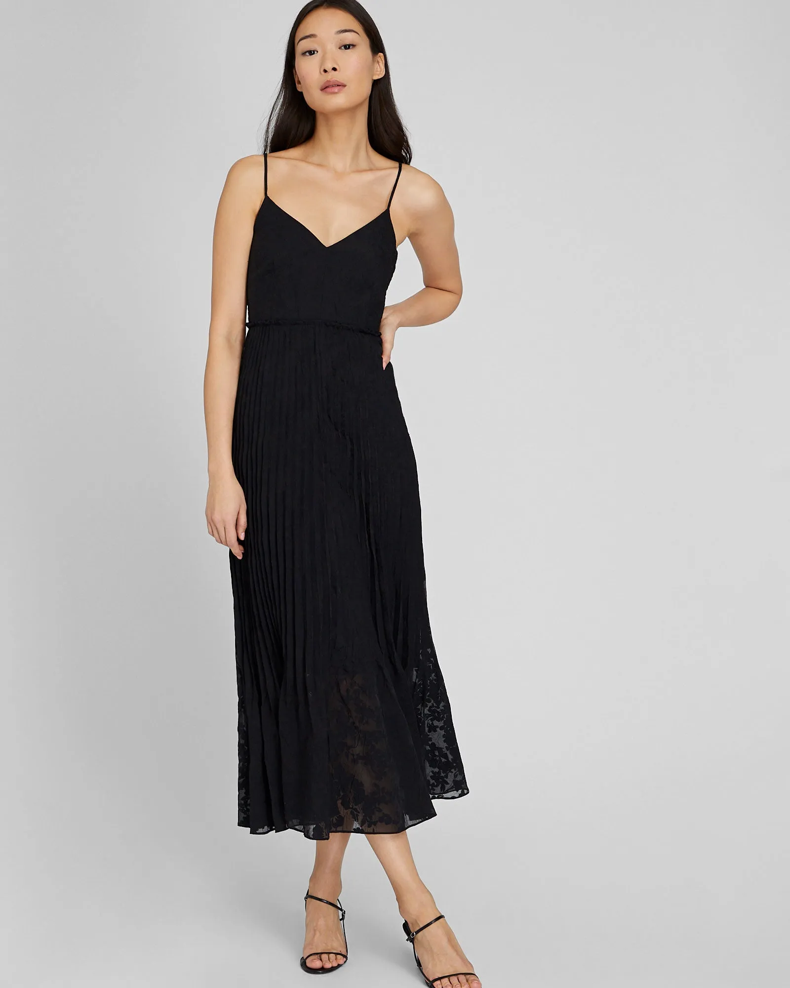 Crinkle Pleat Midi Dress sold by Club Monaco