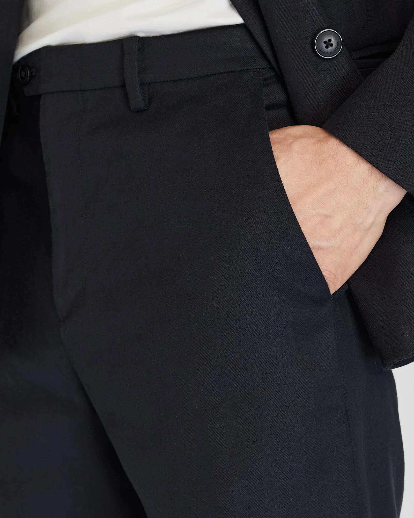 Herringbone Linen Suit Trouser sold by Club Monaco product image thumbnail 2