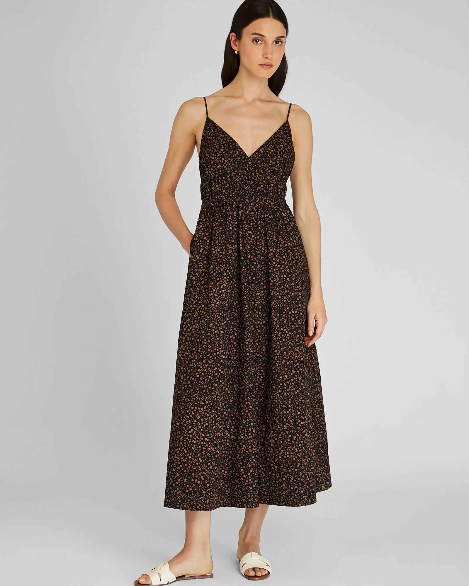 Scoop Back Shirred Dress sold by Club Monaco