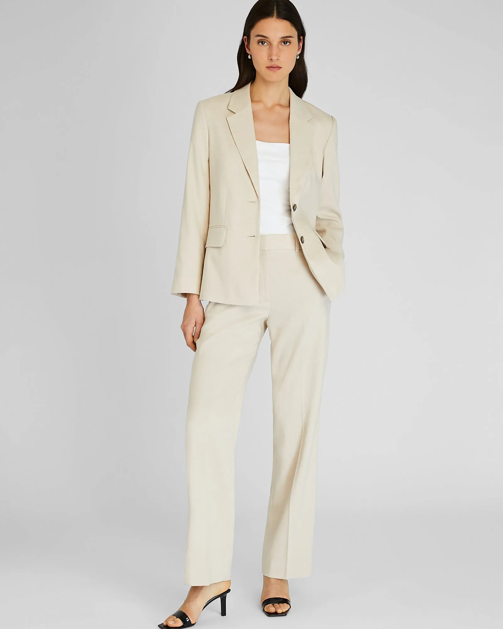 Straight Fit Linen Trouser sold by Club Monaco product image thumbnail 4