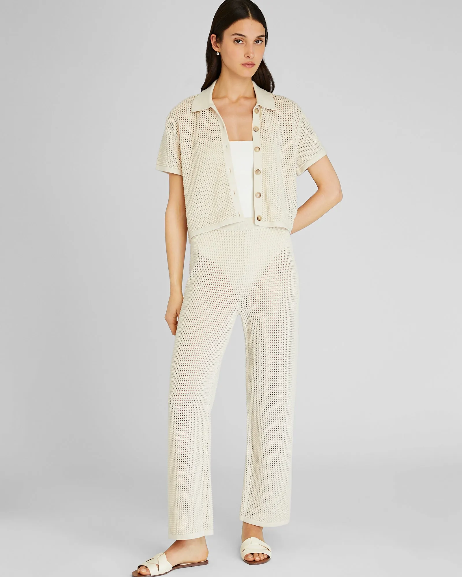 Open Stitch Pant sold by Club Monaco
