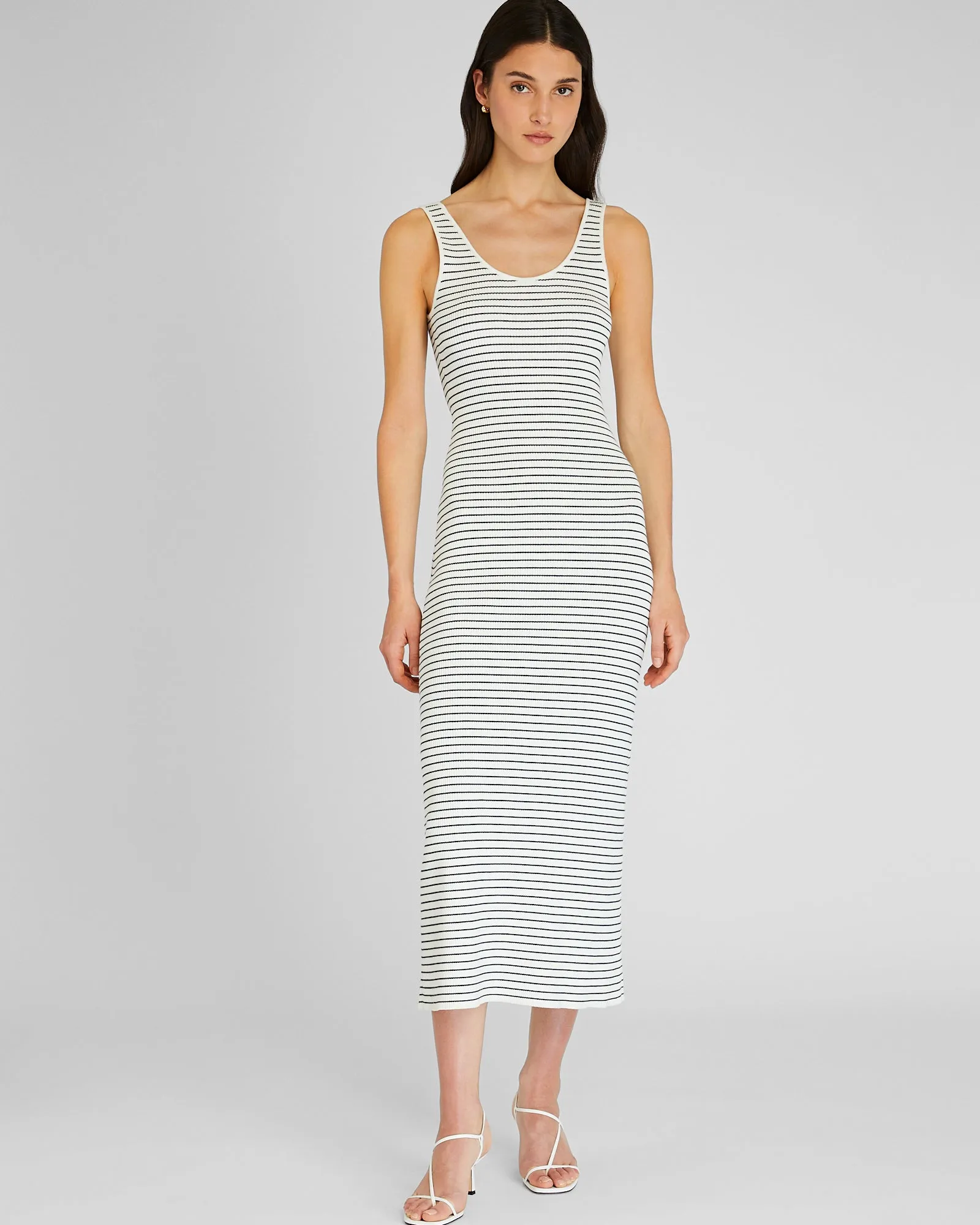 Striped Sweater Tank Maxi Dress sold by Club Monaco