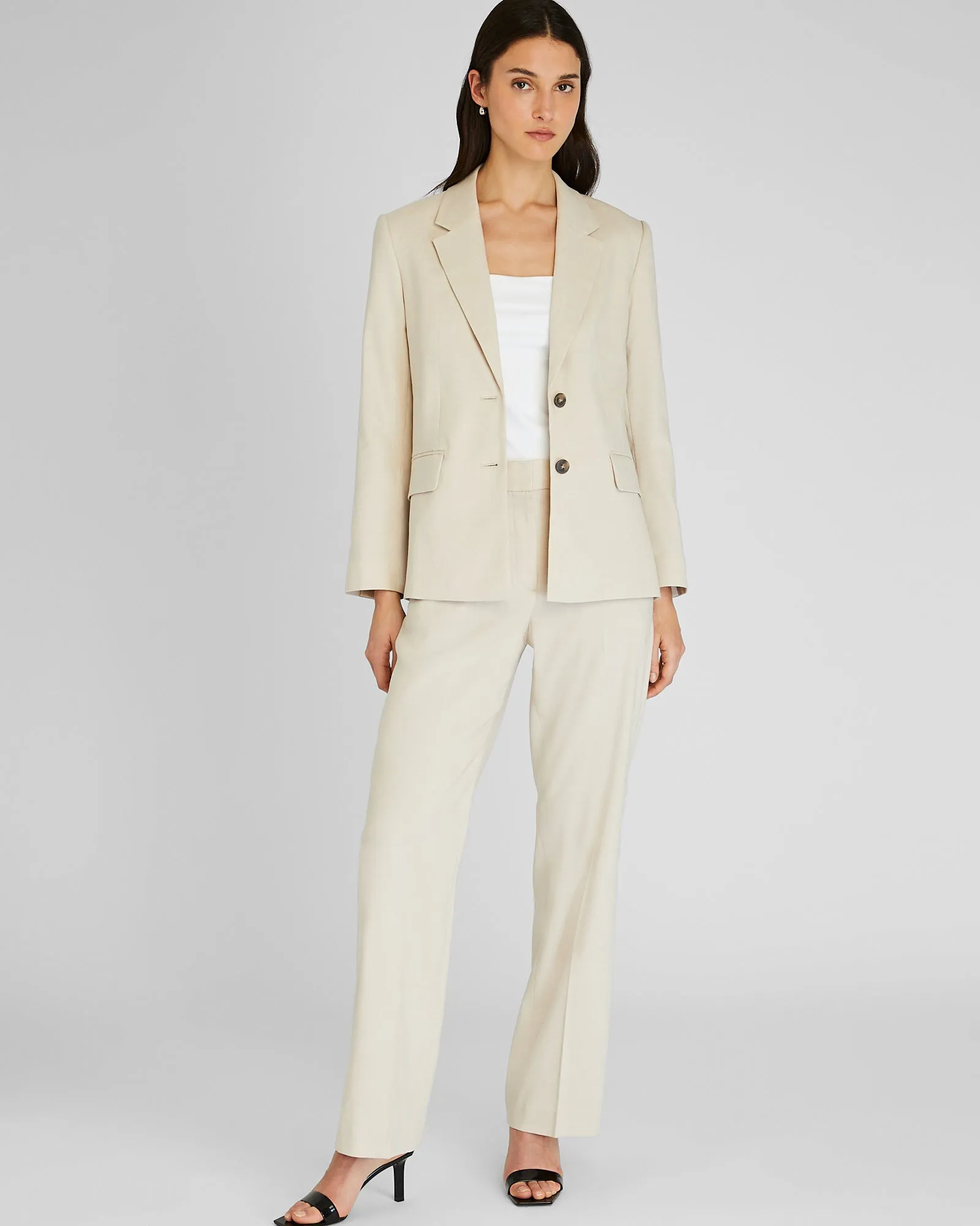 Relaxed Single-Breasted Linen Blazer sold by Club Monaco product image thumbnail 4