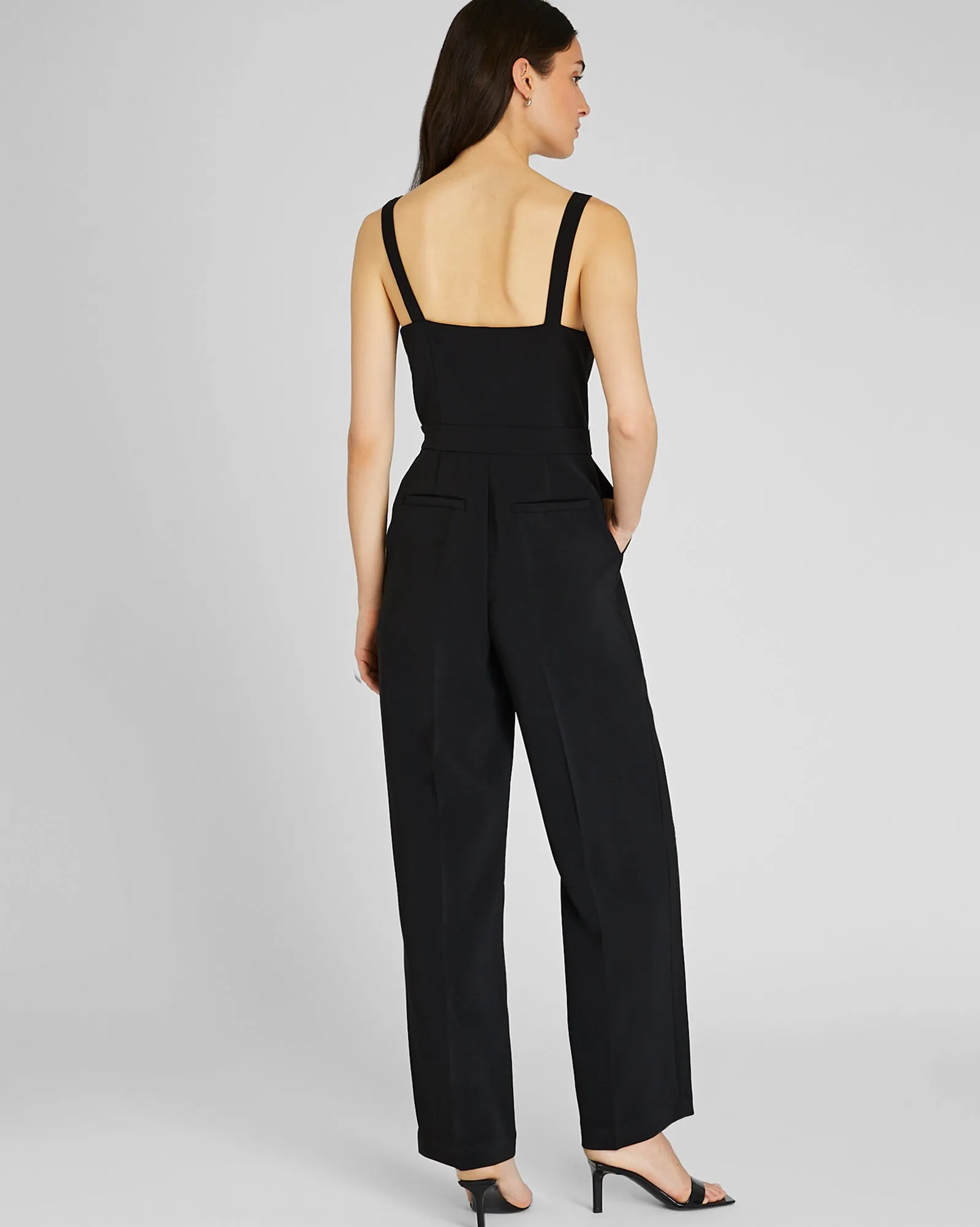 Darted Crepe Jumpsuit sold by Club Monaco product image thumbnail 3