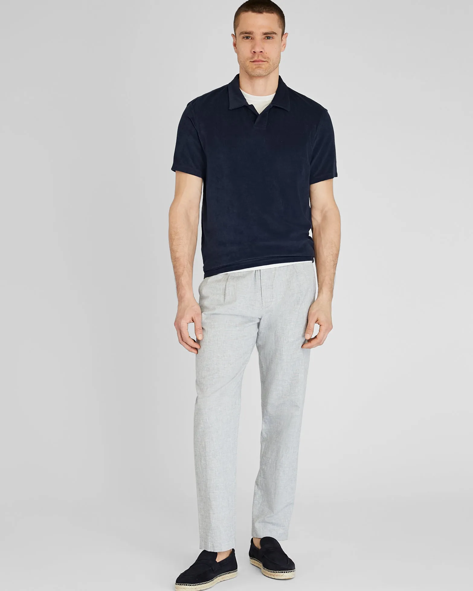 Loop Terry Johnny Collar Polo sold by Club Monaco product image thumbnail 4