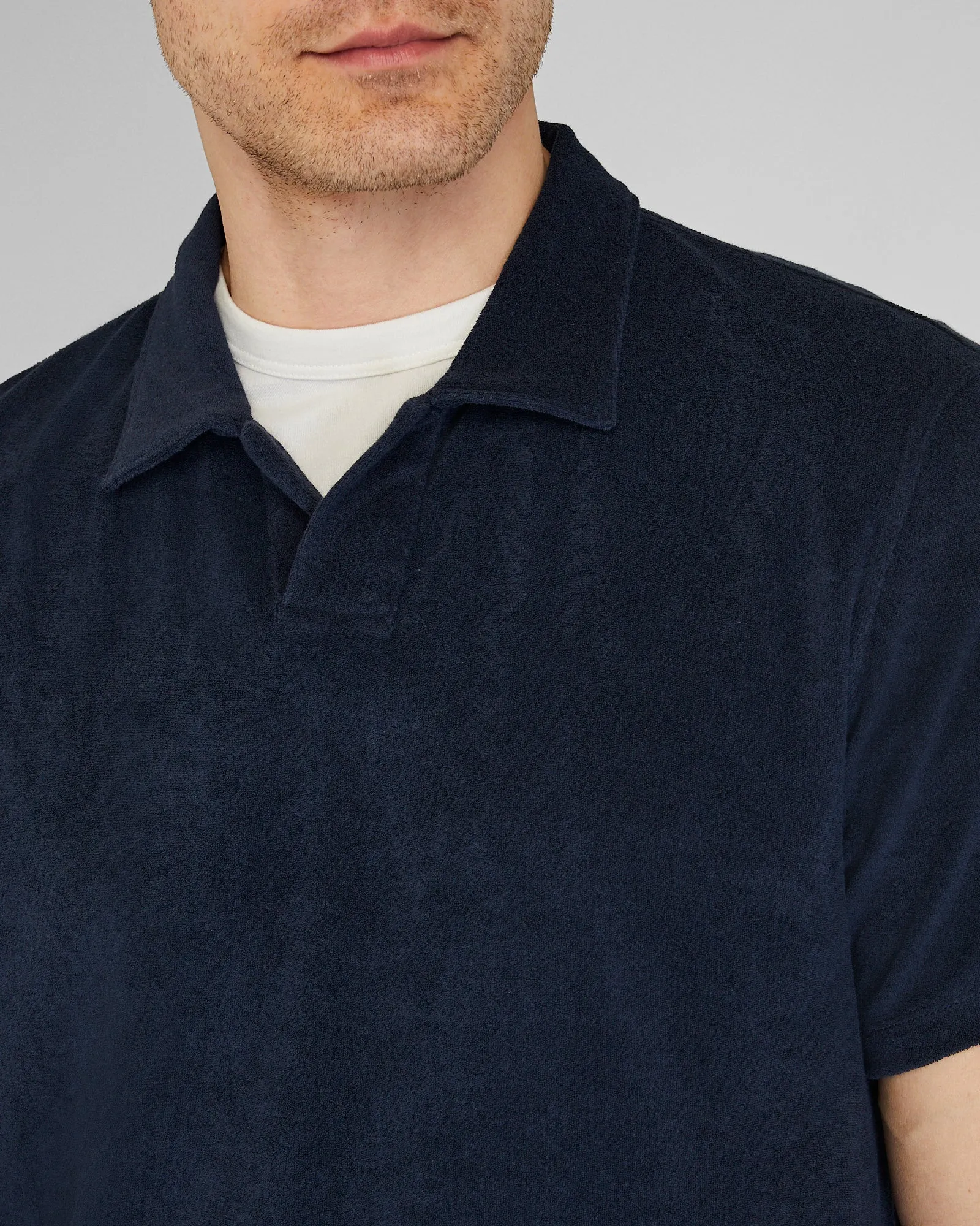Loop Terry Johnny Collar Polo sold by Club Monaco product image thumbnail 2
