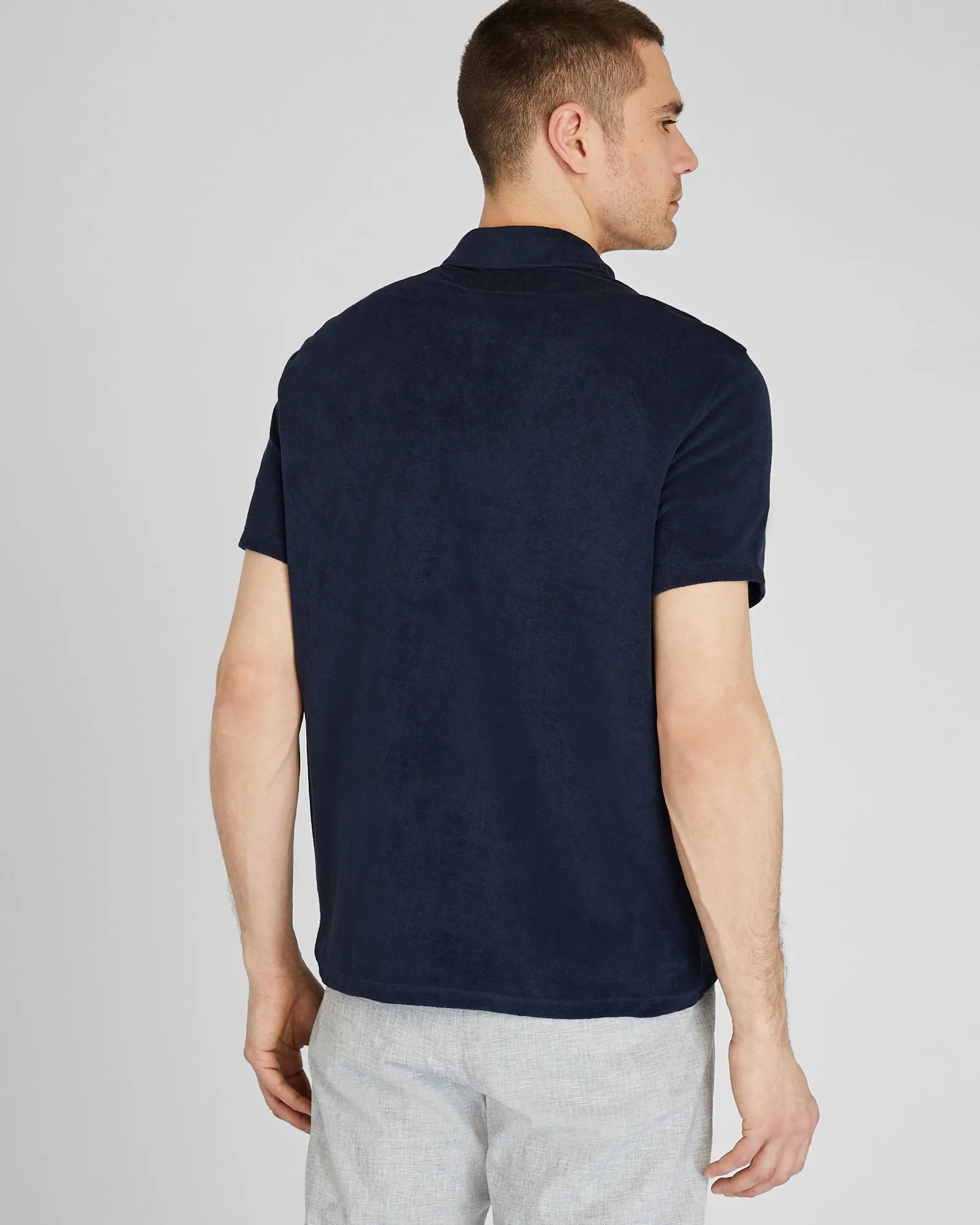 Loop Terry Johnny Collar Polo sold by Club Monaco product image thumbnail 3