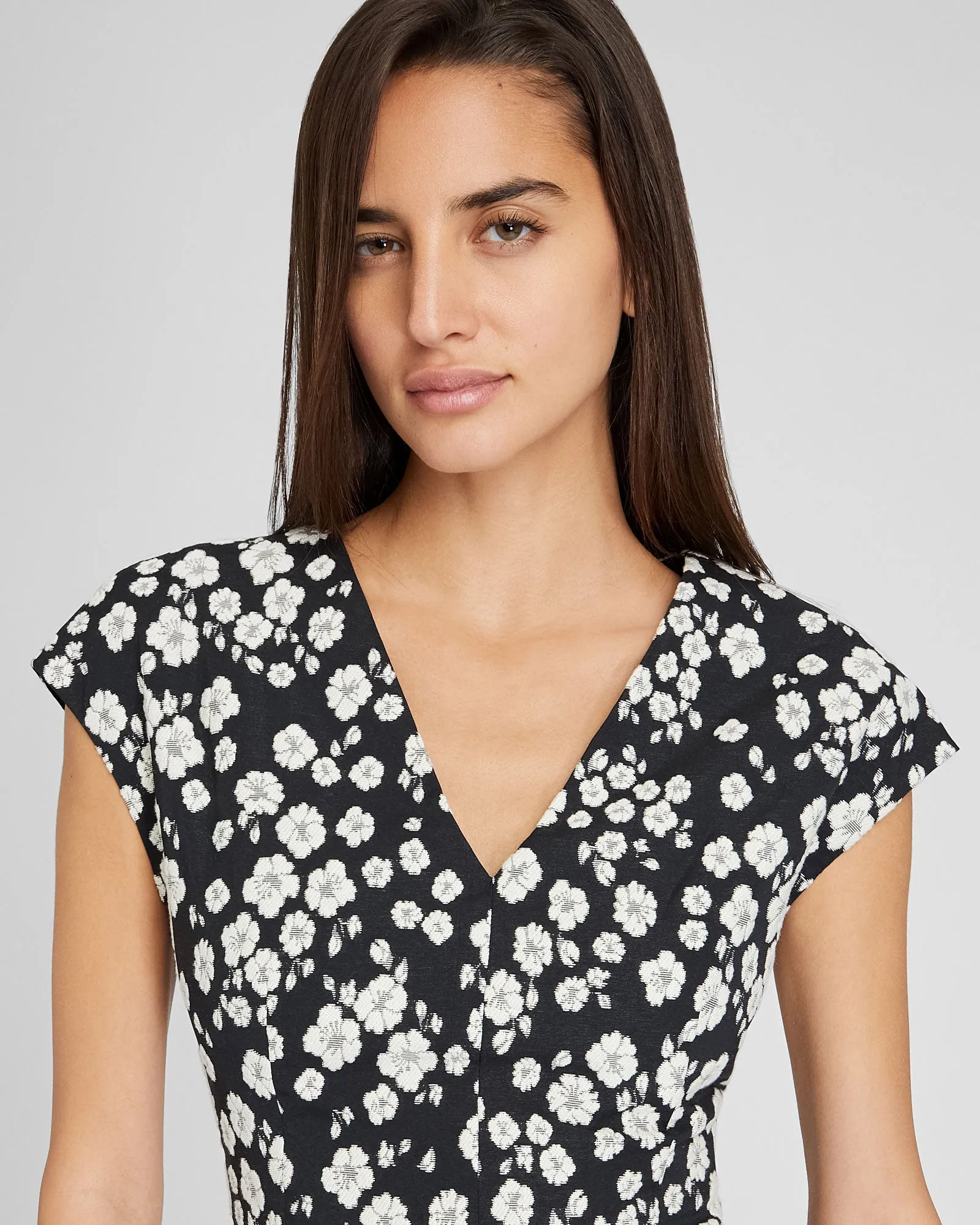 Fit & Flare Jacquard Mini Dress sold by Club Monaco product image thumbnail 3