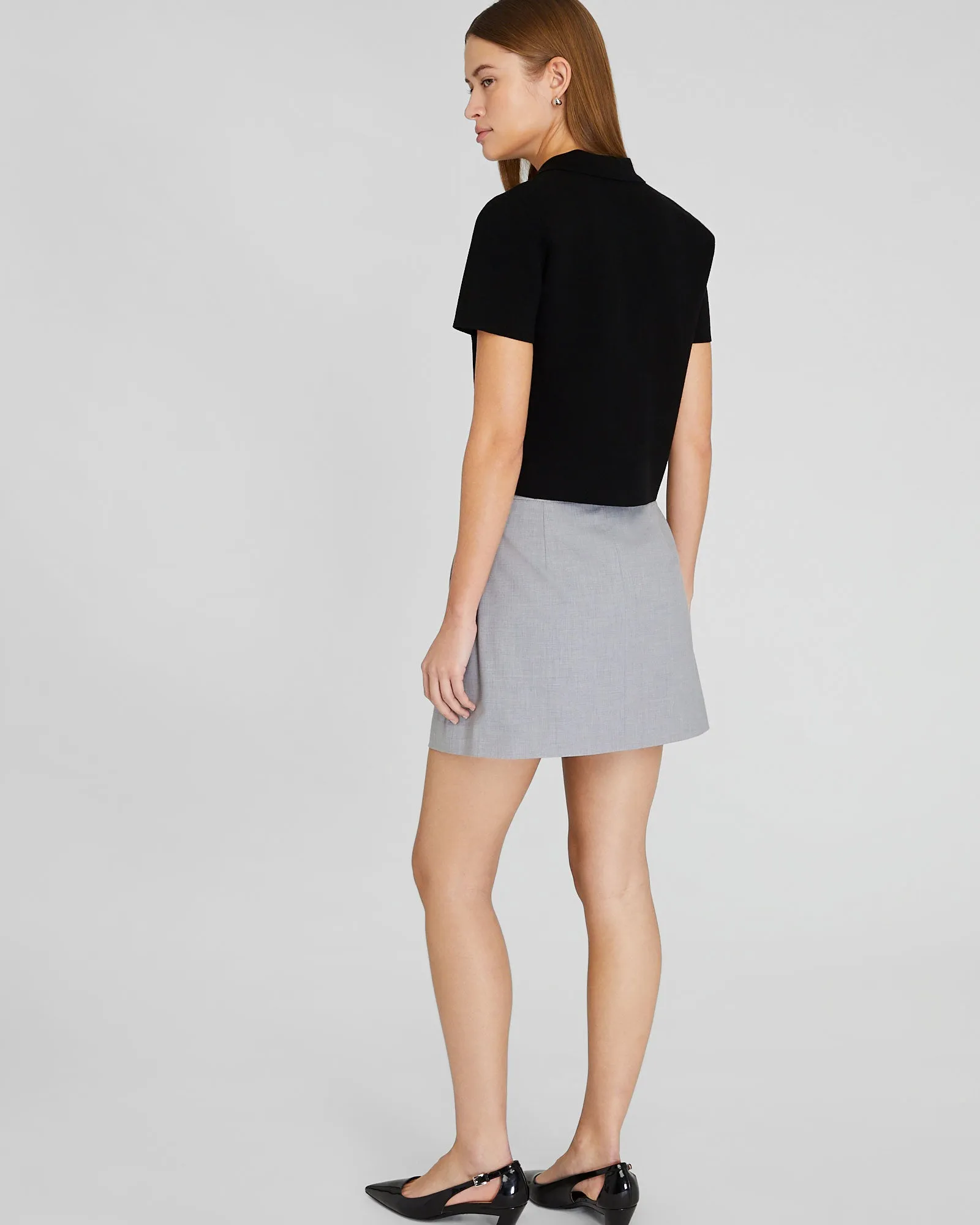 Lightweight Wool Mini Skirt sold by Club Monaco product image thumbnail 2