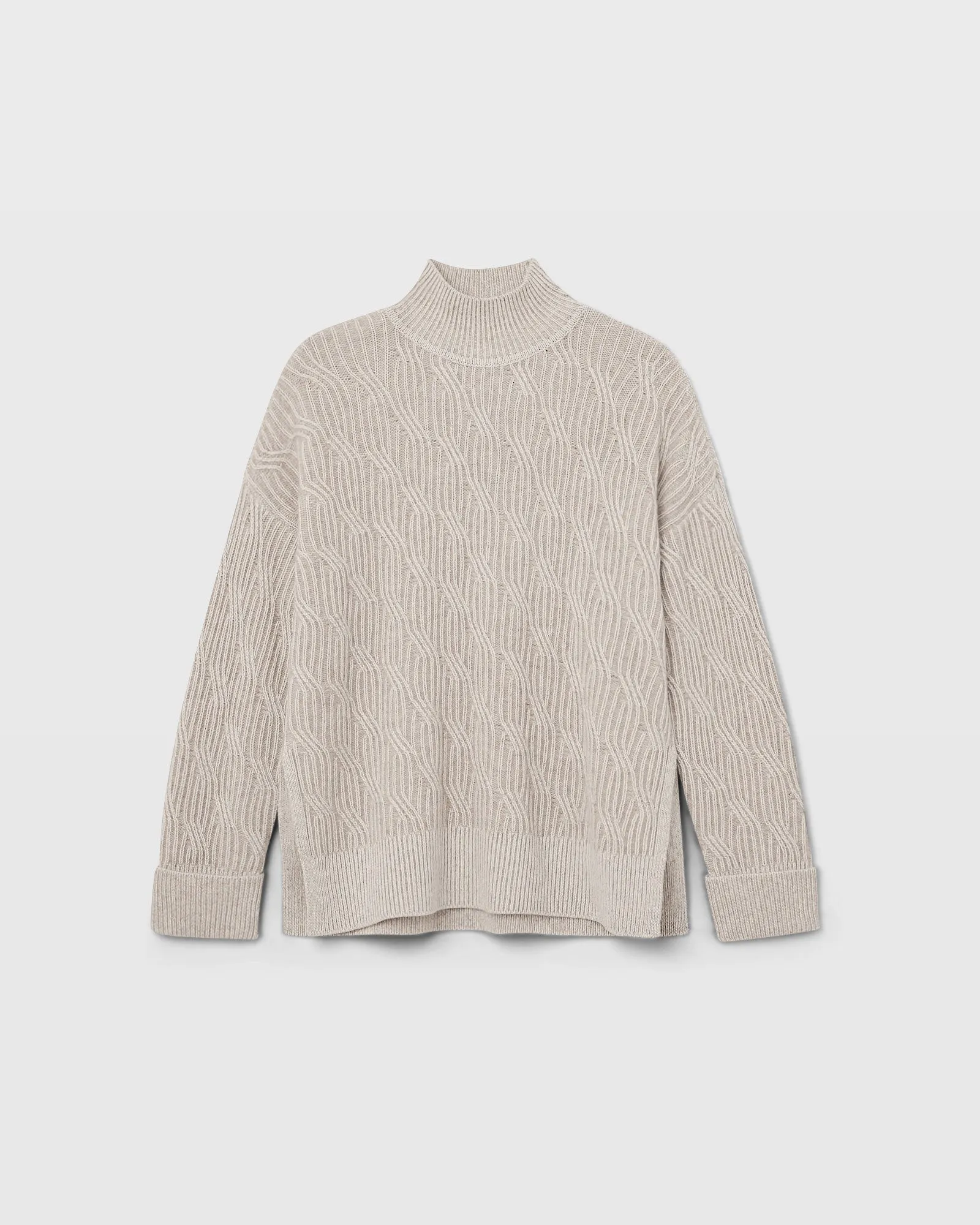 Cashmere-Silk Cable Turtleneck sold by Club Monaco product image thumbnail 5