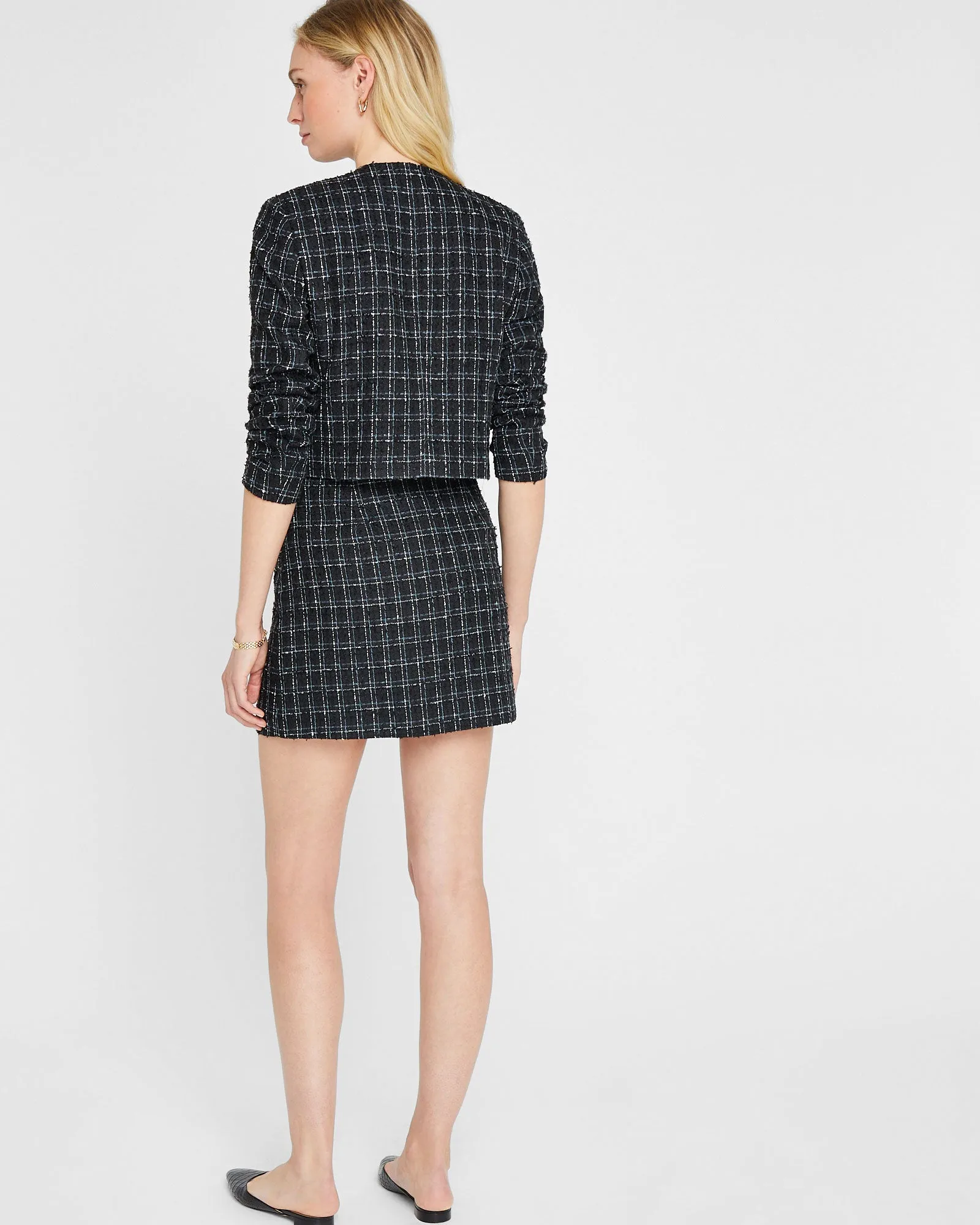 Centie Eyelash Tweed Mini Skirt sold by Club Monaco product image thumbnail 2