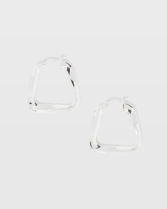Twisted Triangle Hoops sold by Club Monaco