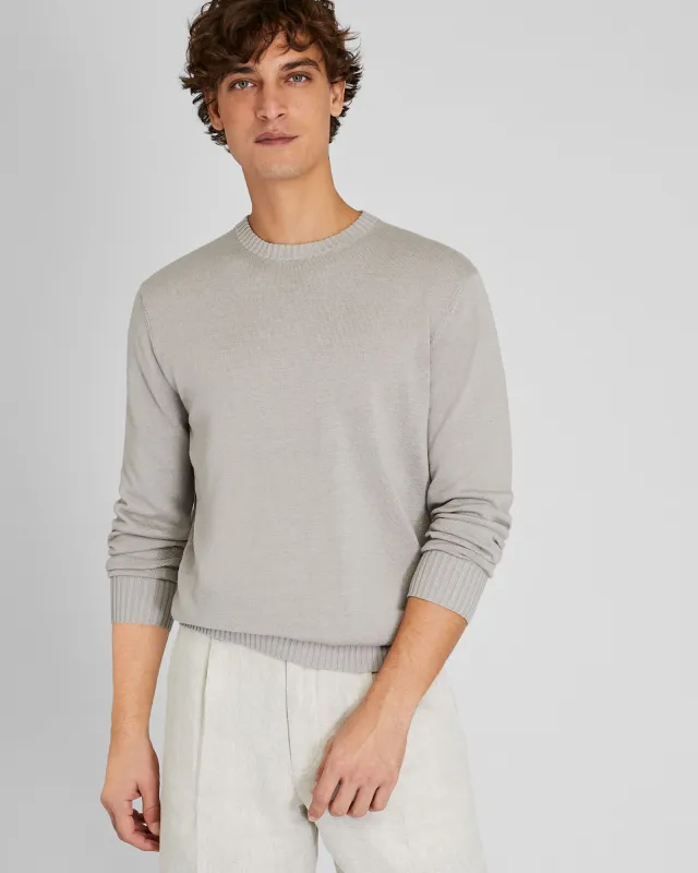 Linen Blend Long-Sleeve Crewneck sold by Club Monaco