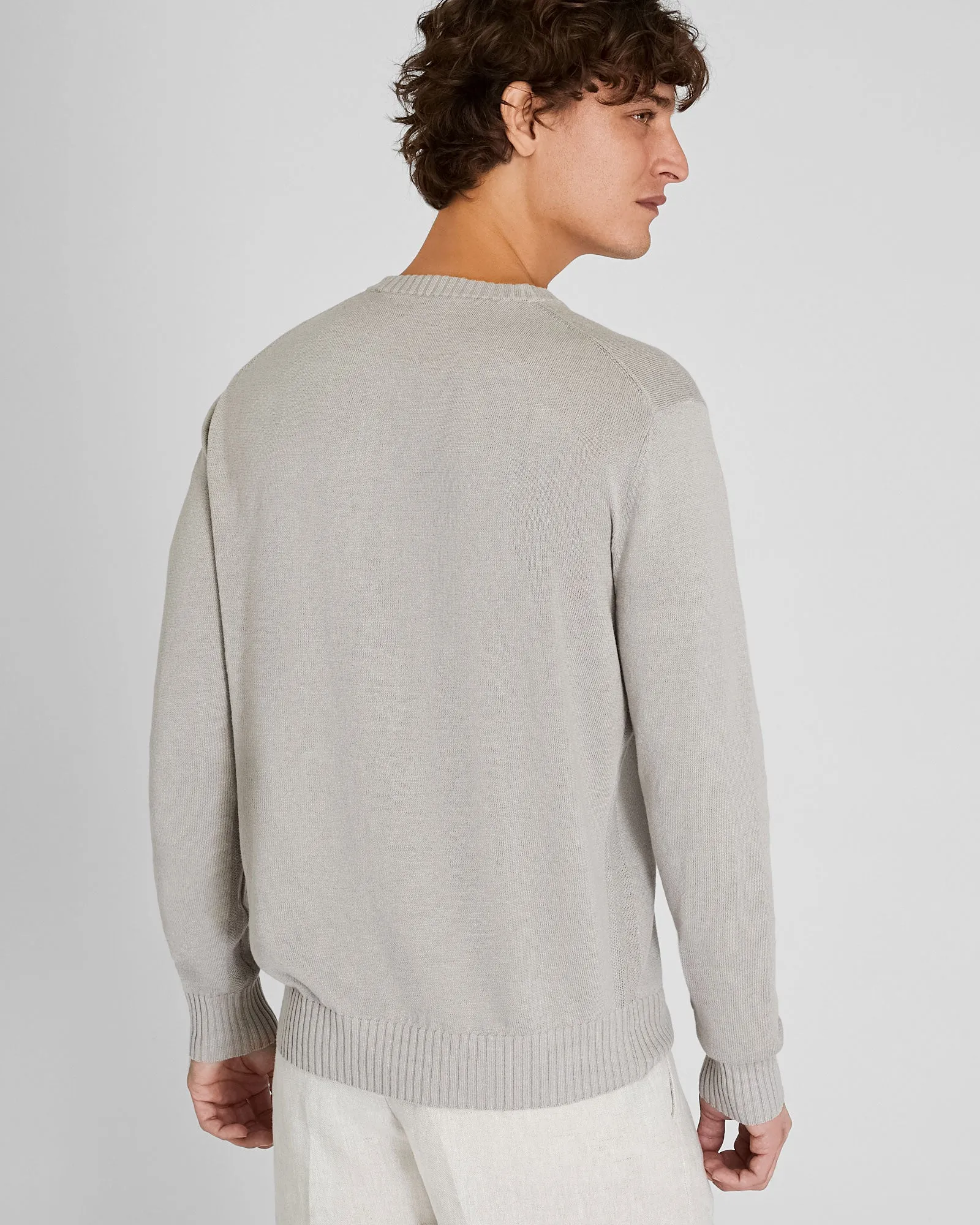 Linen Blend Long-Sleeve Crewneck sold by Club Monaco product image thumbnail 3
