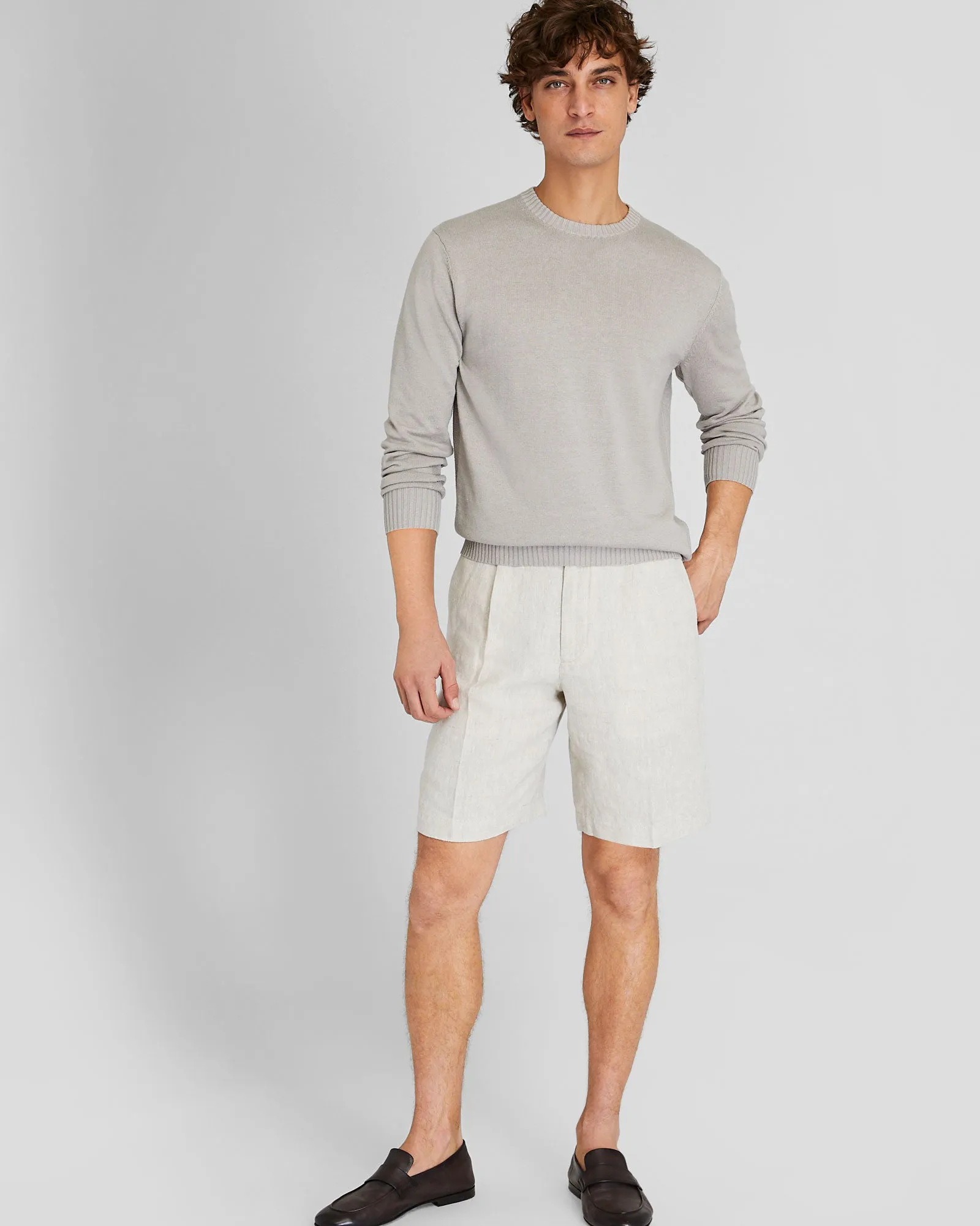 Linen Blend Long-Sleeve Crewneck sold by Club Monaco product image thumbnail 2