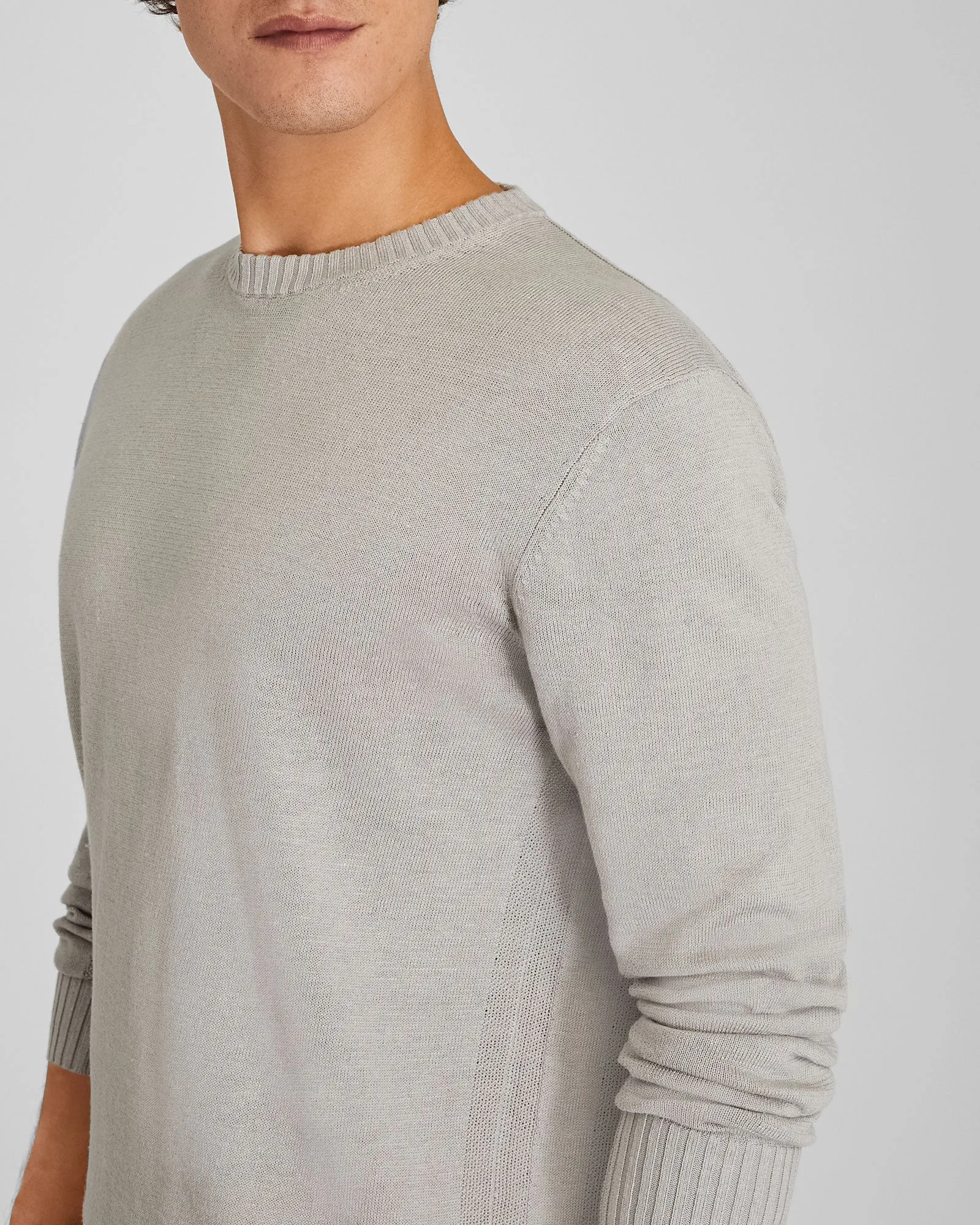 Linen Blend Long-Sleeve Crewneck sold by Club Monaco product image thumbnail 4