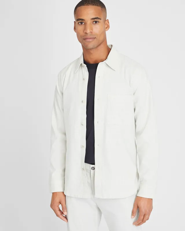 Long Sleeve Heathered Standard Shirt sold by Club Monaco