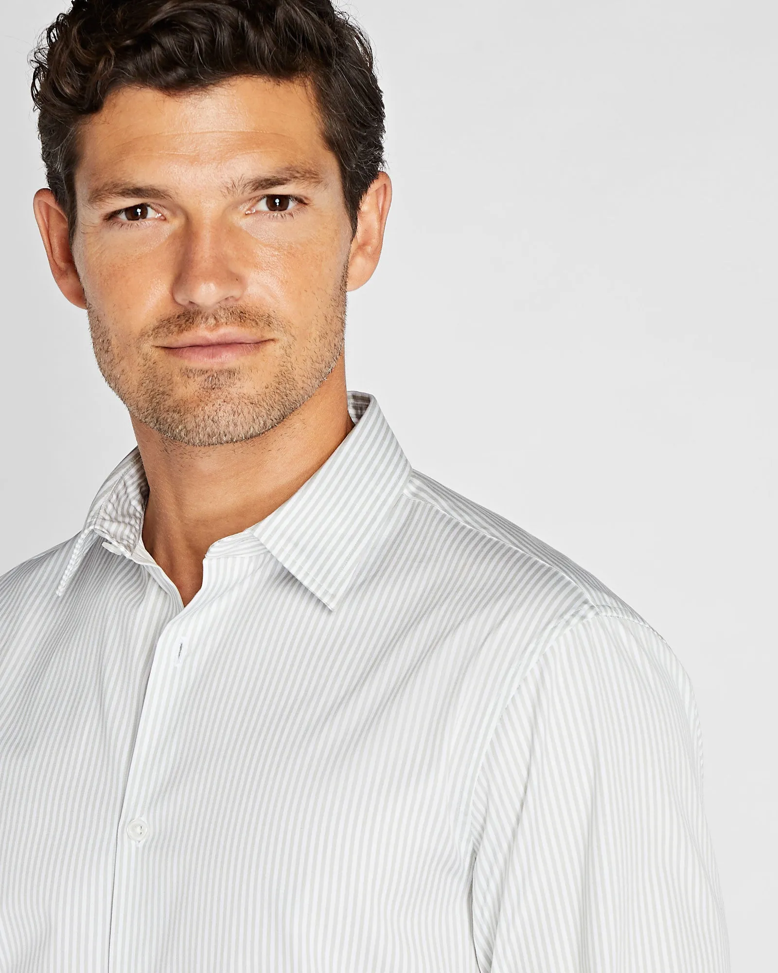 Stripe Poplin Dress Shirt sold by Club Monaco product image thumbnail 3