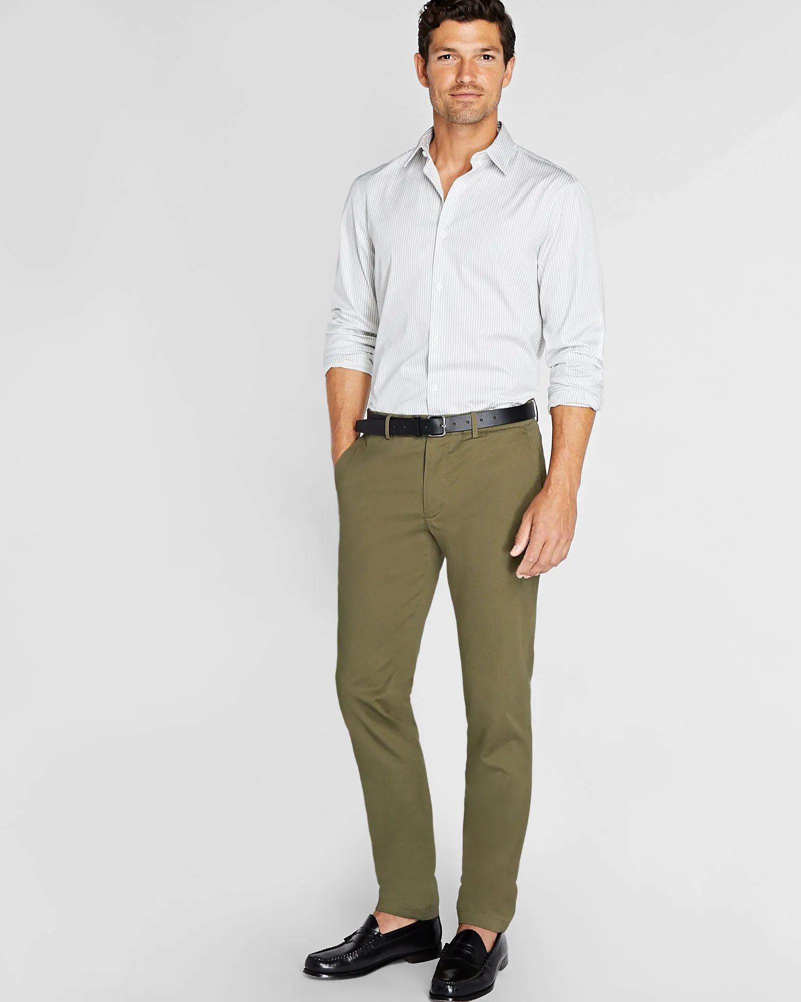Stripe Poplin Dress Shirt sold by Club Monaco product image thumbnail 2