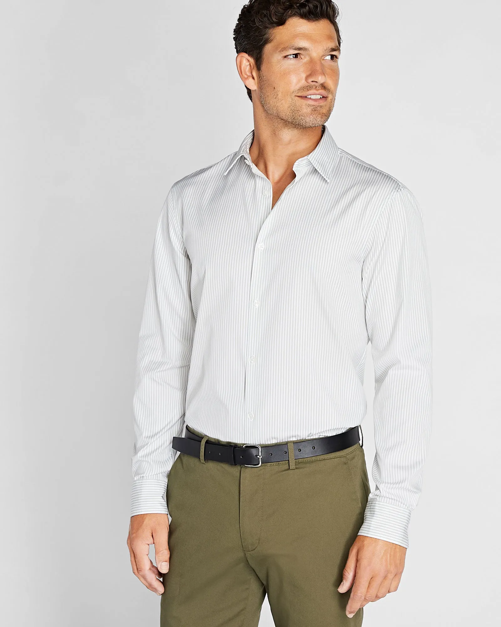 Stripe Poplin Dress Shirt sold by Club Monaco product image thumbnail 5
