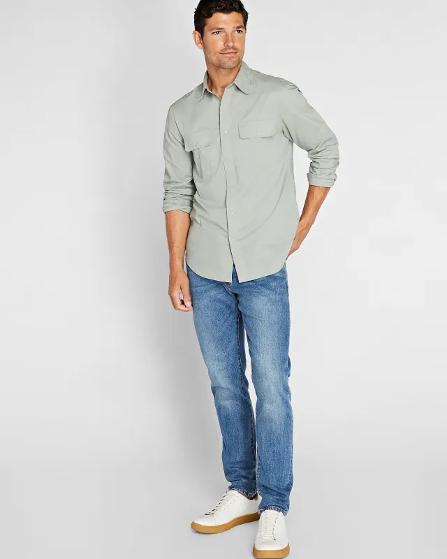 Soft Ripstop Long-Sleeve Shirt sold by Club Monaco