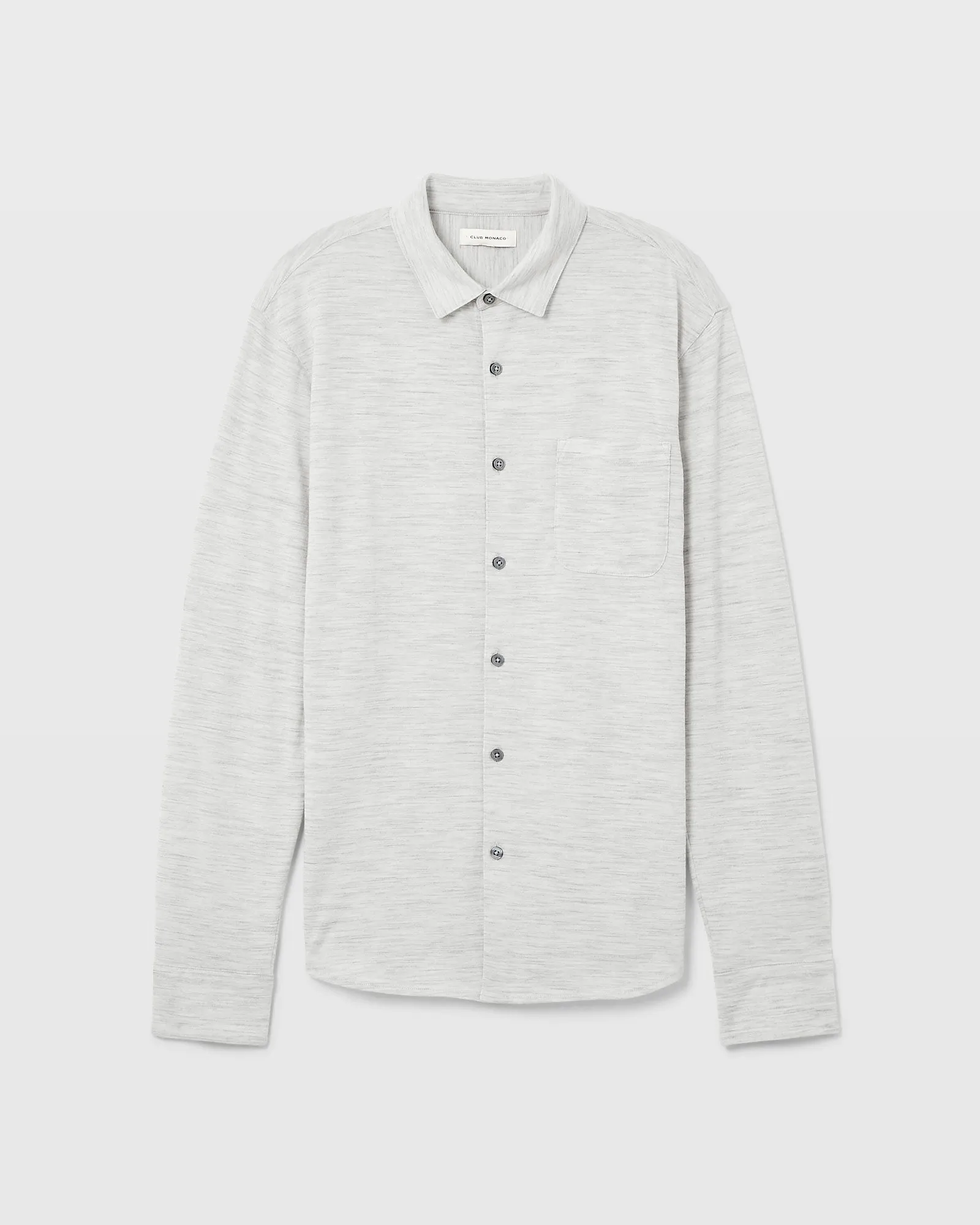Long-Sleeve Wool Knit Shirt sold by Club Monaco product image thumbnail 5