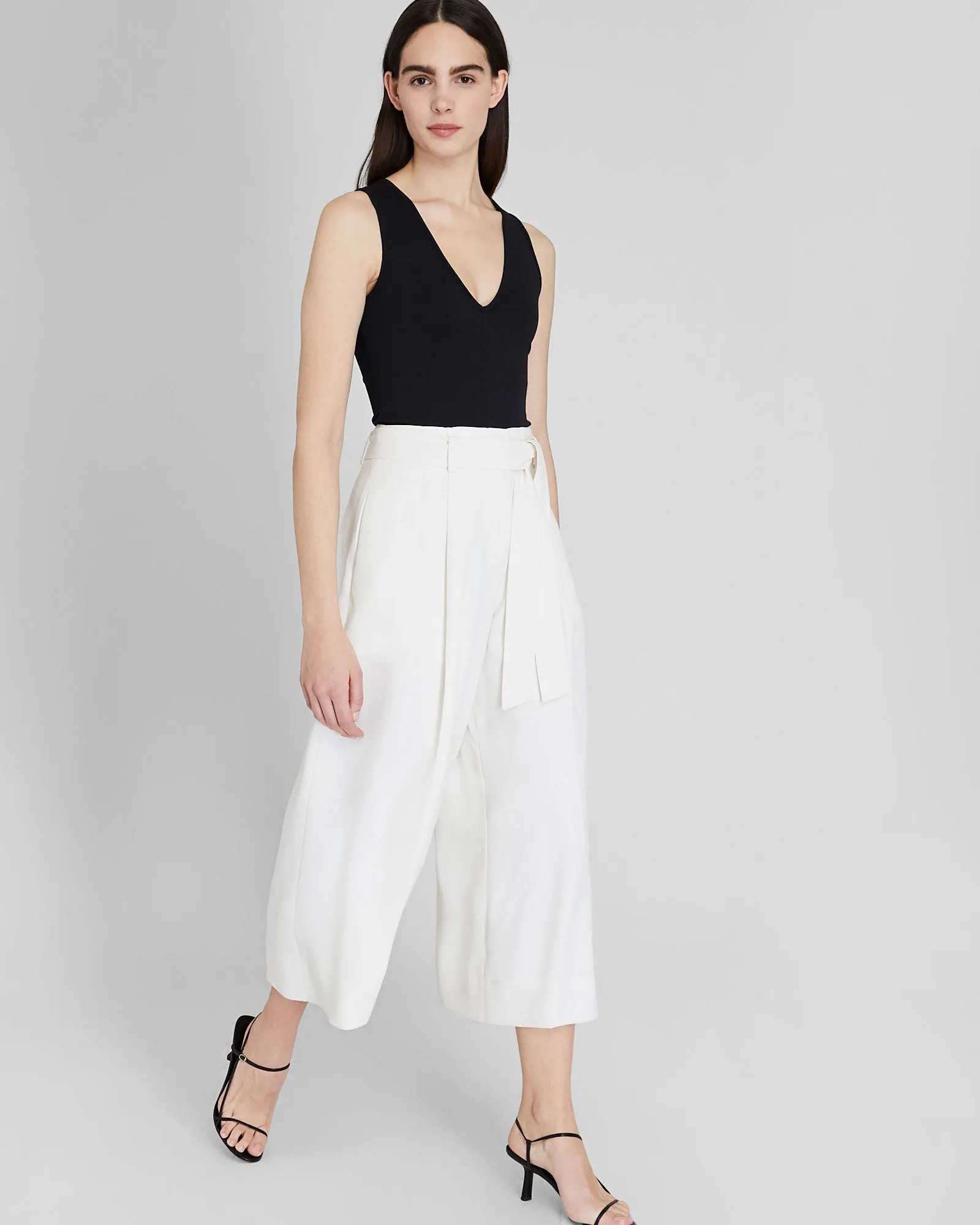 Crepe Tie Waist Culotte sold by Club Monaco product image thumbnail 4