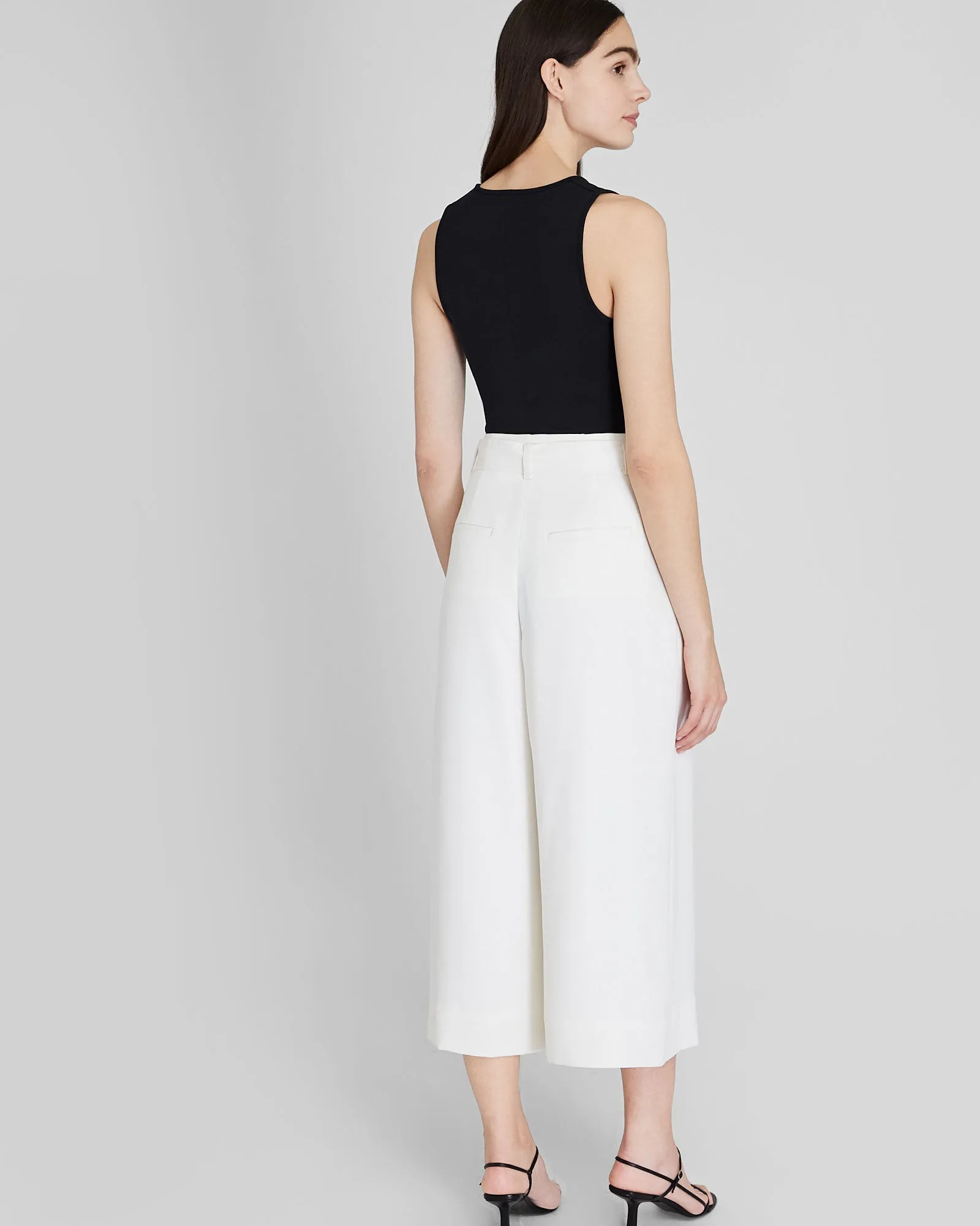Crepe Tie Waist Culotte sold by Club Monaco product image thumbnail 2