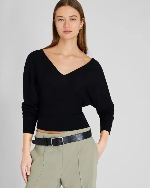 V-Neck Cashmere Dolman Sweater sold by Club Monaco
